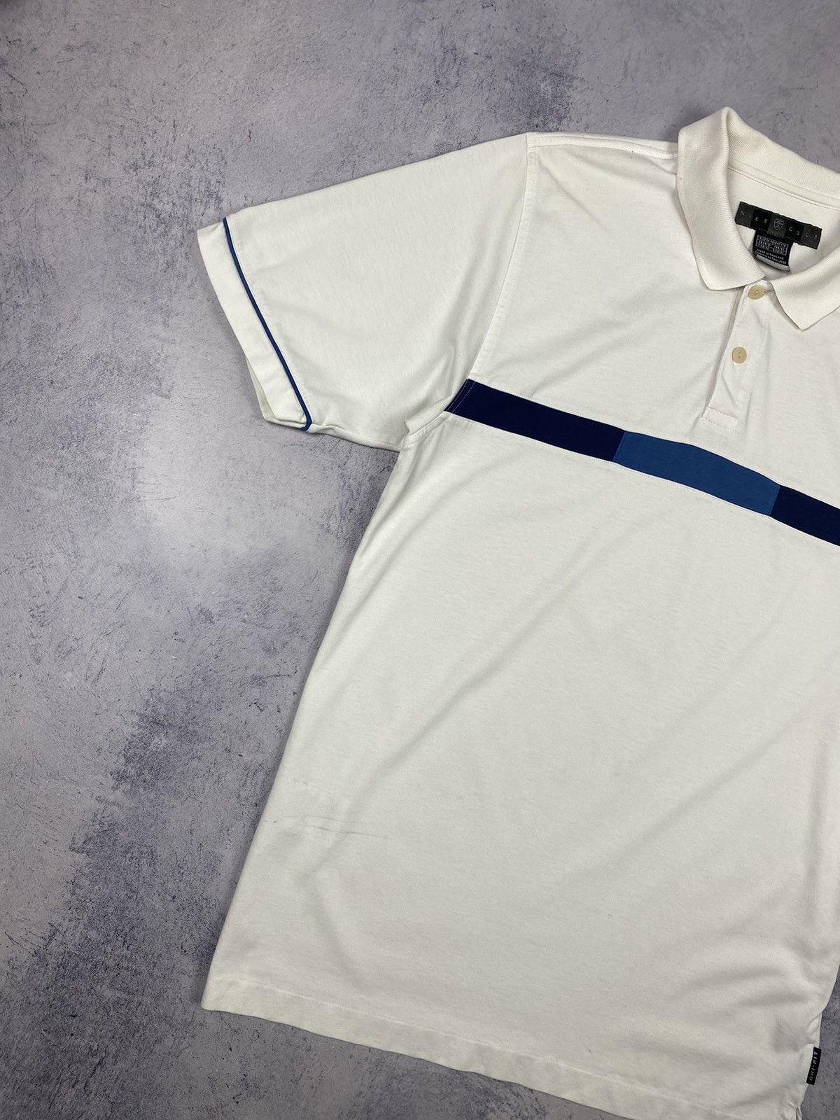 Nike Vintage 00s Nike Golf Swoosh Drill Y2K Polo Shirt Tee Size US M / EU 48-50 / 2 - 3 Thumbnail