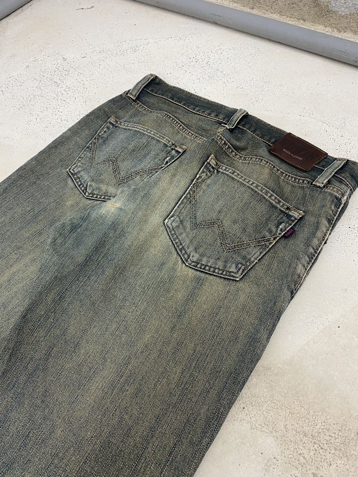Edwin × Japanese Brand Edwin 404 Denim Baggy Loose Fit Washed Distressed Size US 32 / EU 48 - 15 Thumbnail