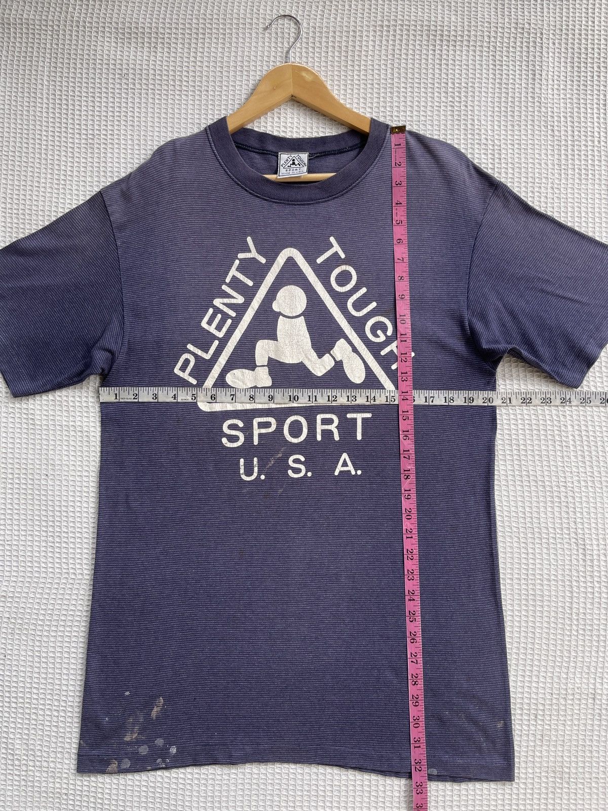 Vintage Last Drop🔥Rare🔥Vtg Plenty Tough Sun Faded ERD GRUNGE TEE Size US L / EU 52-54 / 3 - 11 Thumbnail