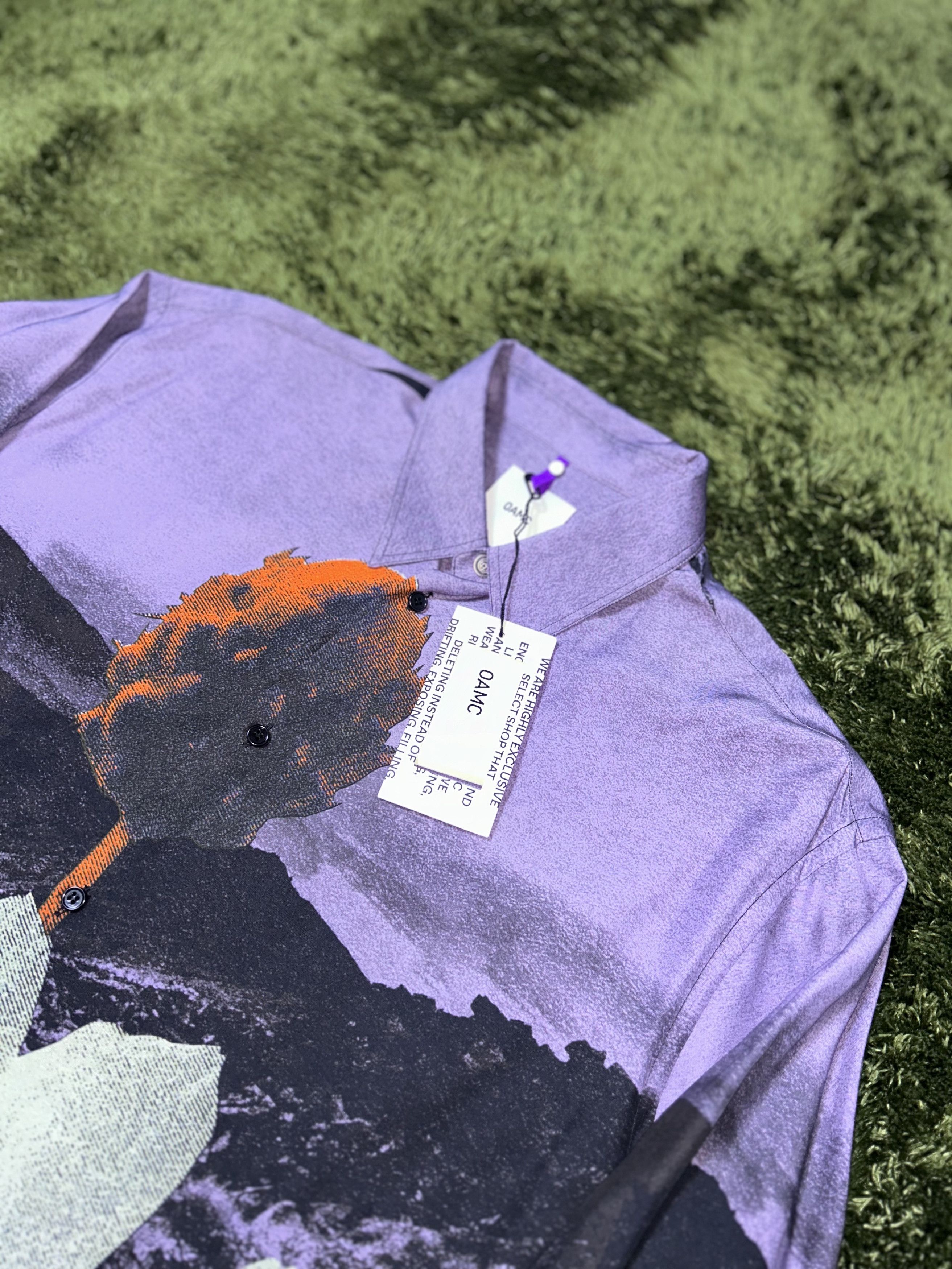 OAMC [XL] OAMC floral relaxed fit shirts purple Size US XL / EU 56 / 4 - 2 Thumbnail