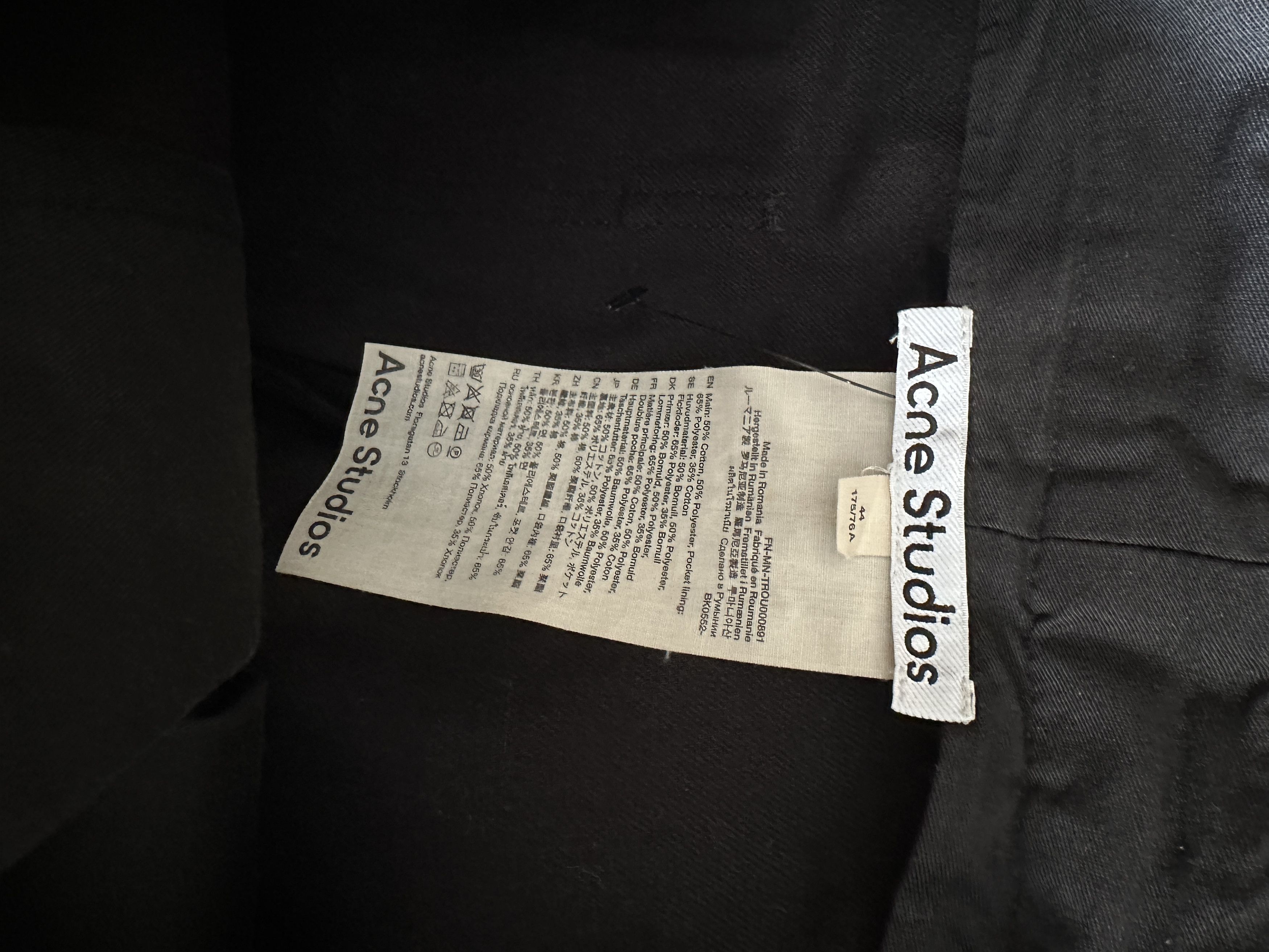 Acne Studios Acne Studios Straight Work Pants Size US 30 / EU 46 - 3 Thumbnail