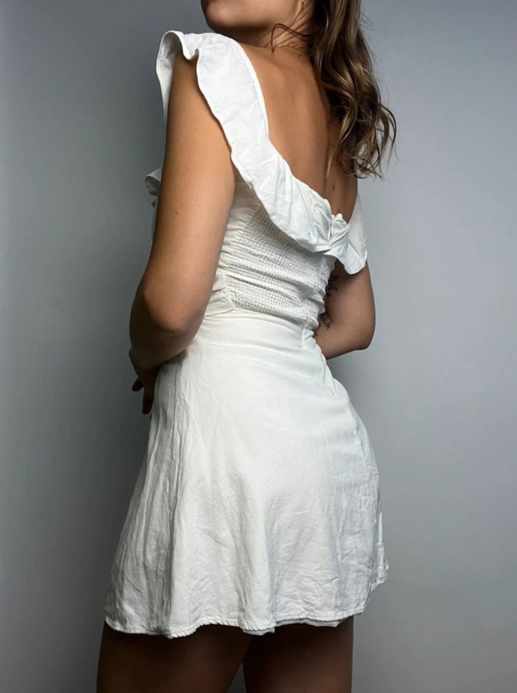 Zara Zara linen blend dress Size S / US 4 / IT 40 - 3 Thumbnail