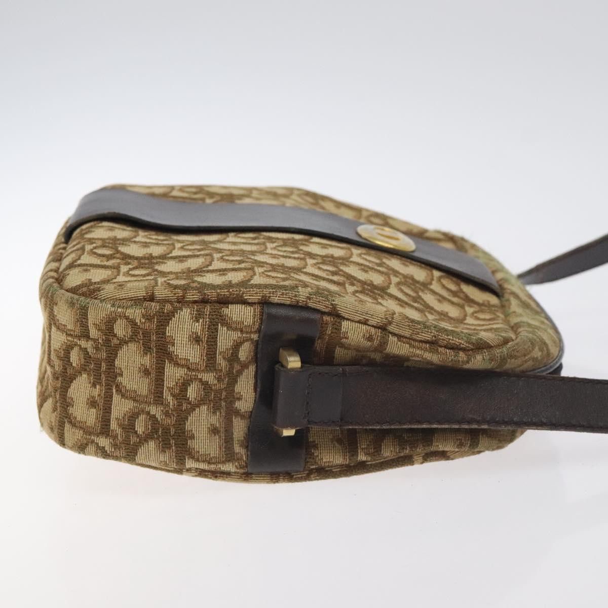 Dior DIOR Trotter Canvas Shoulder Bag Brown Gold Size ONE SIZE - 4 Thumbnail
