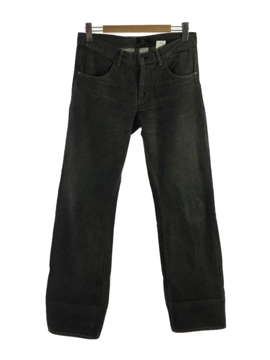 image of Yohji Yamamoto x YS Yamamoto Straight Leg Denim Jeans in Grey, Men's (Size 32)