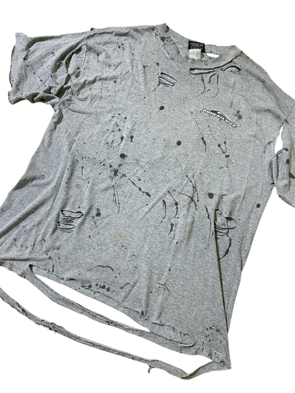 4GSELLER QUIKSILVER VINTAGE TRASHED STAIL OIL ERD STYLE Size US XL / EU 56 / 4 - 5 Thumbnail