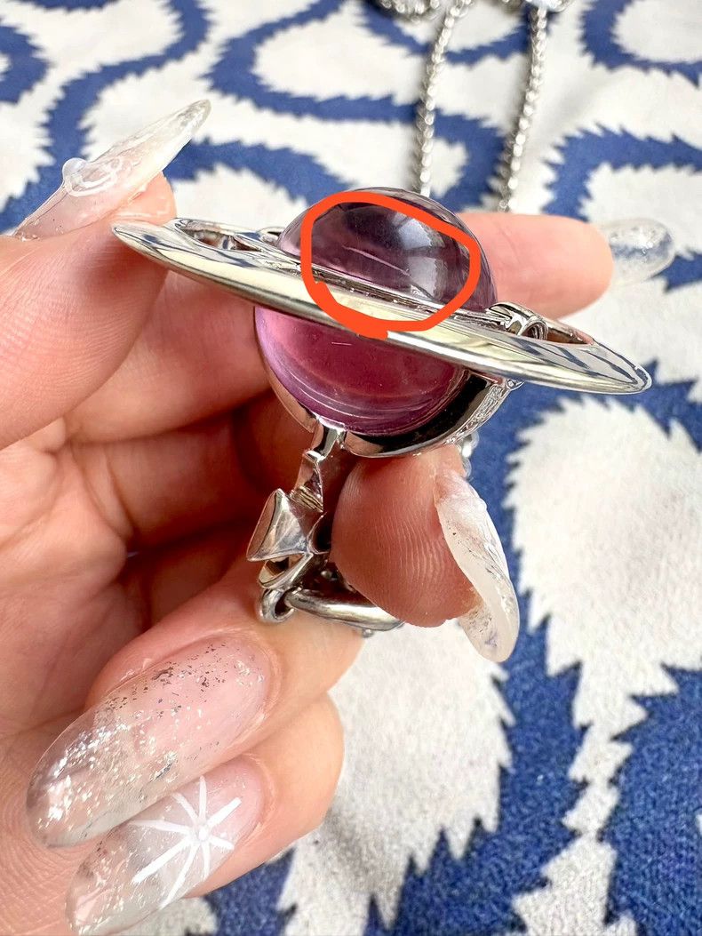 Vivienne Westwood Vivienne Westwood Rare vintage purple large Orb planet nec Size ONE SIZE - 9 Thumbnail