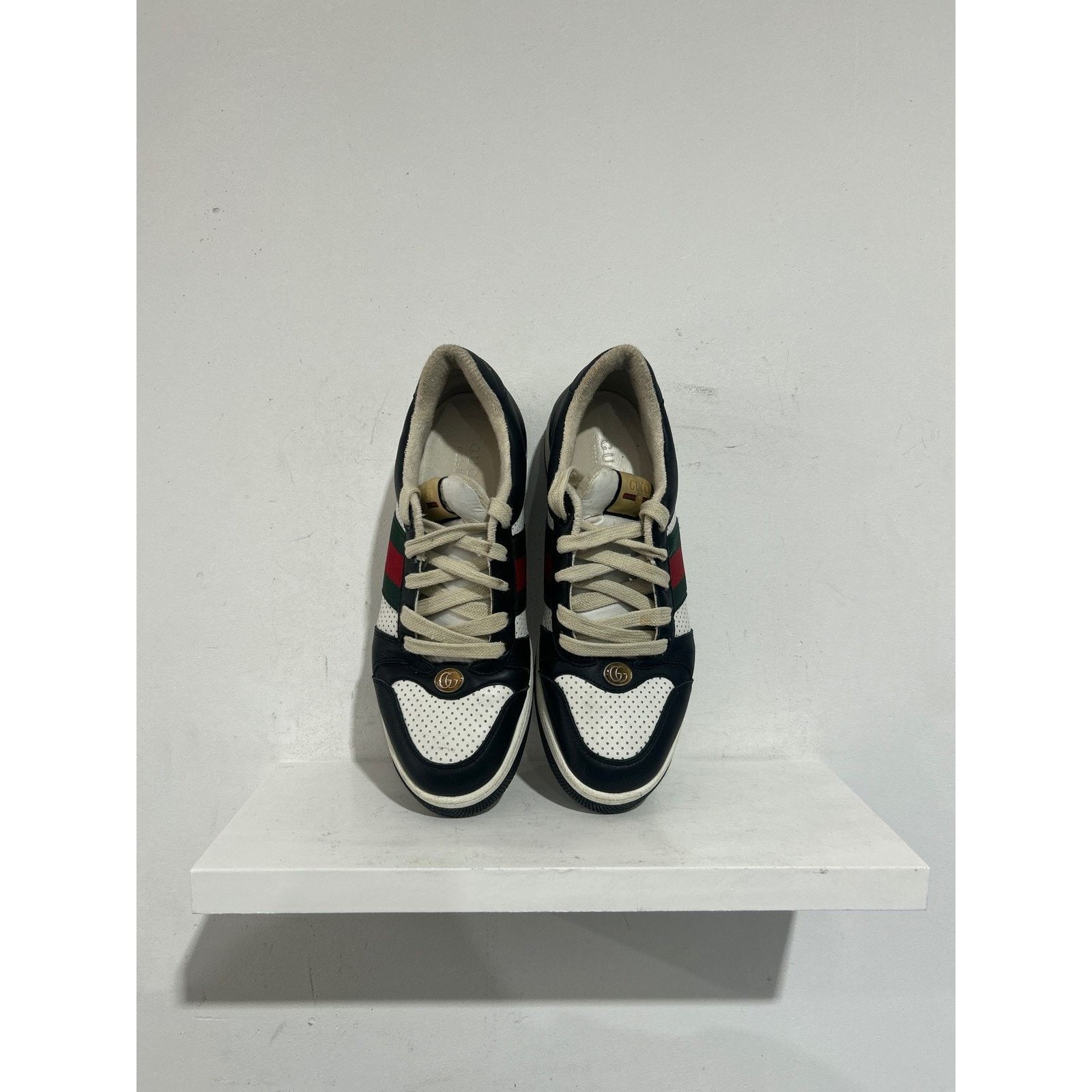 Gucci GUCCI SCREENER BLACK/WHITE LOW TOP SNEAKER SIZE 8.5 PREOWNED Size US 8.5 / EU 41-42 - 3 Thumbnail