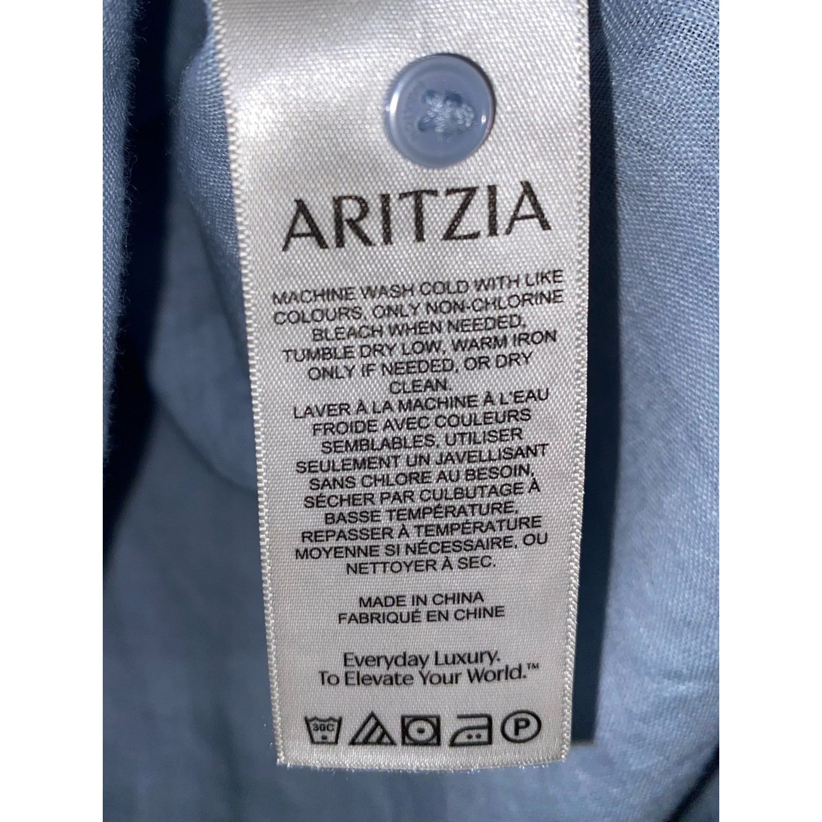 Aritzia Aritzia Babaton $88 Utility Linen Shirt Womens Large EUC Size L / US 10 / IT 46 - 8 Thumbnail
