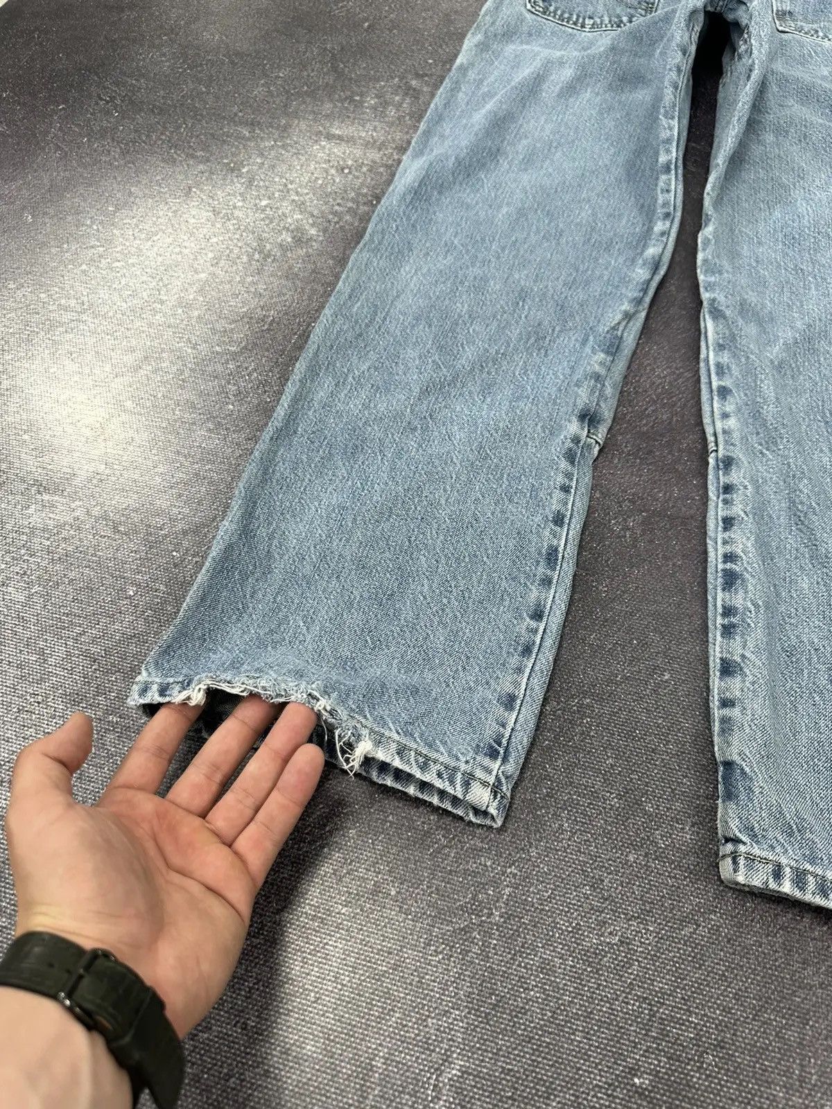 Dickies × Vintage Vintage Dickies Double Knee Denim Light Blue Work Hype Jeans Size US 36 / EU 52 - 4 Thumbnail