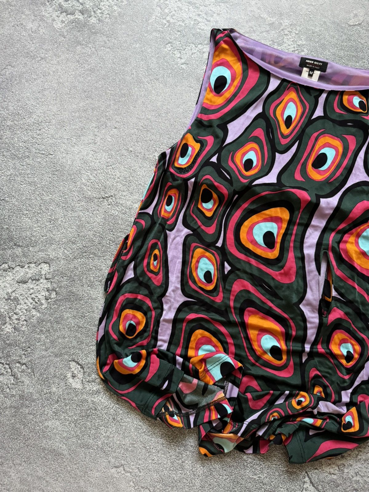 Miss Sixty Miss sixty M multicolour mini dress sleeveless all printed Size M / US 6-8 / IT 42-44 - 2 Thumbnail