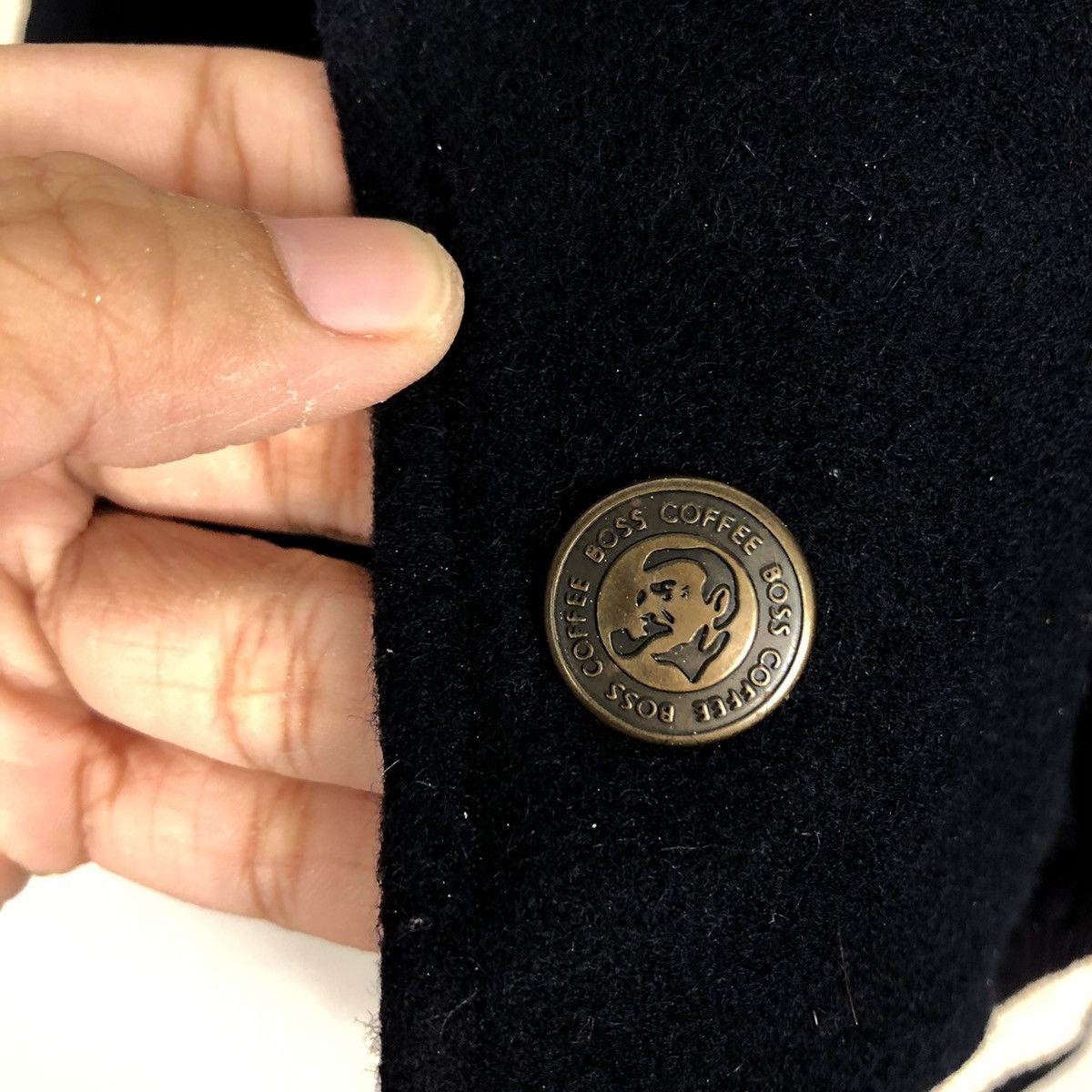 Japanese Brand 📌Vintage Leather Jacket Bomber Suntory Boss Coffee Big Logo Size US L / EU 52-54 / 3 - 17 Thumbnail