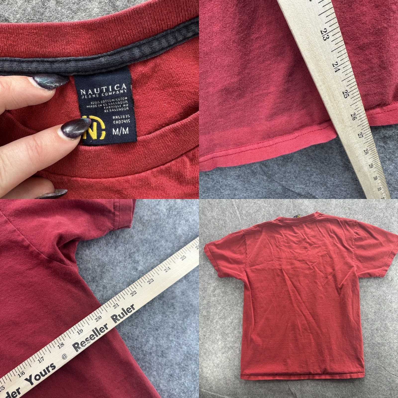 Nautica VINTAGE Nautica Graphic T-Shirt Mens Medium Red Casual Tee Retro Logo Size US M / EU 48-50 / 2 - 8 Thumbnail