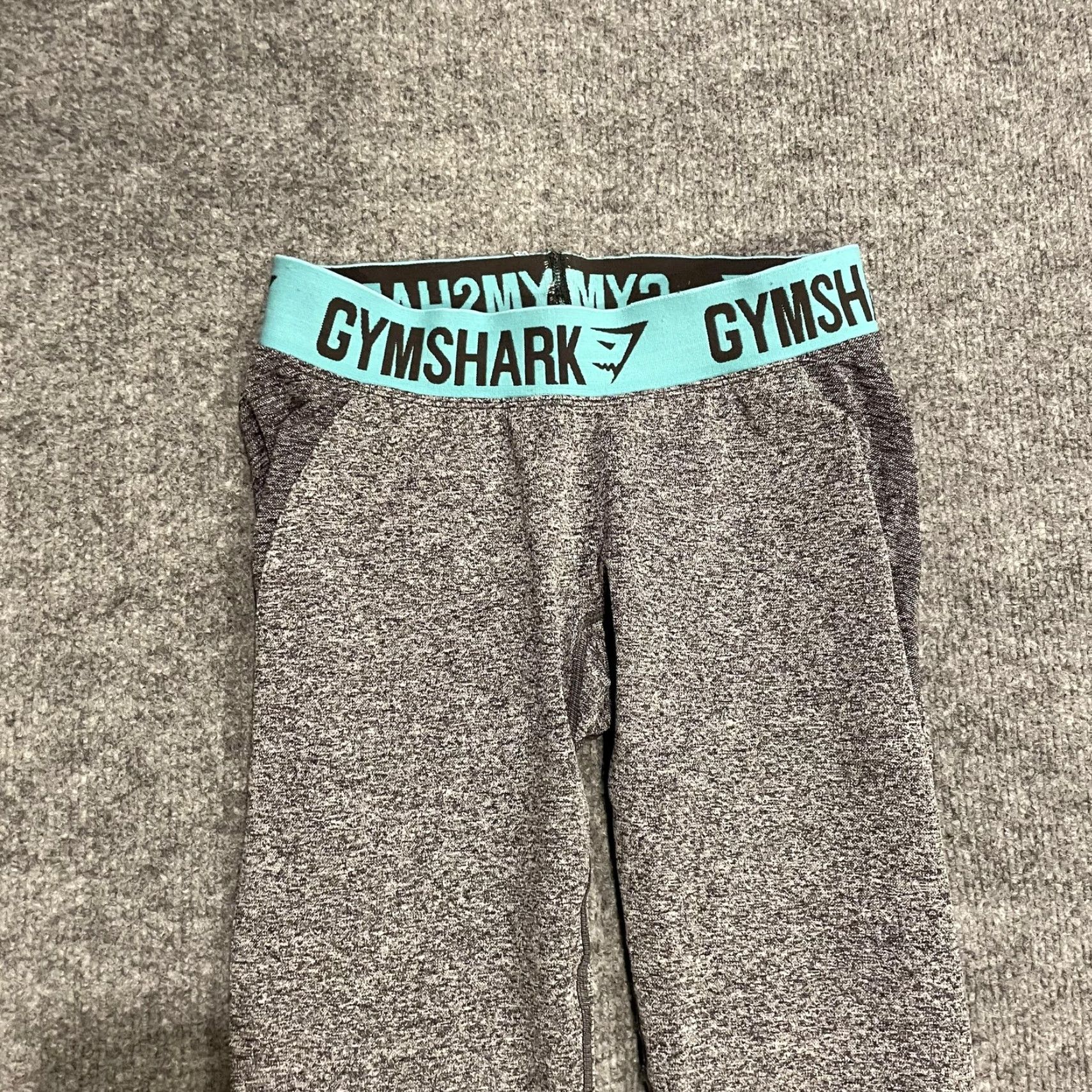 Gymshark GYMSHARK Dry Compression Leggings Womens S Gray Flecked Base Layer Pants Size 28" / US 6 / IT 42 - 3 Thumbnail