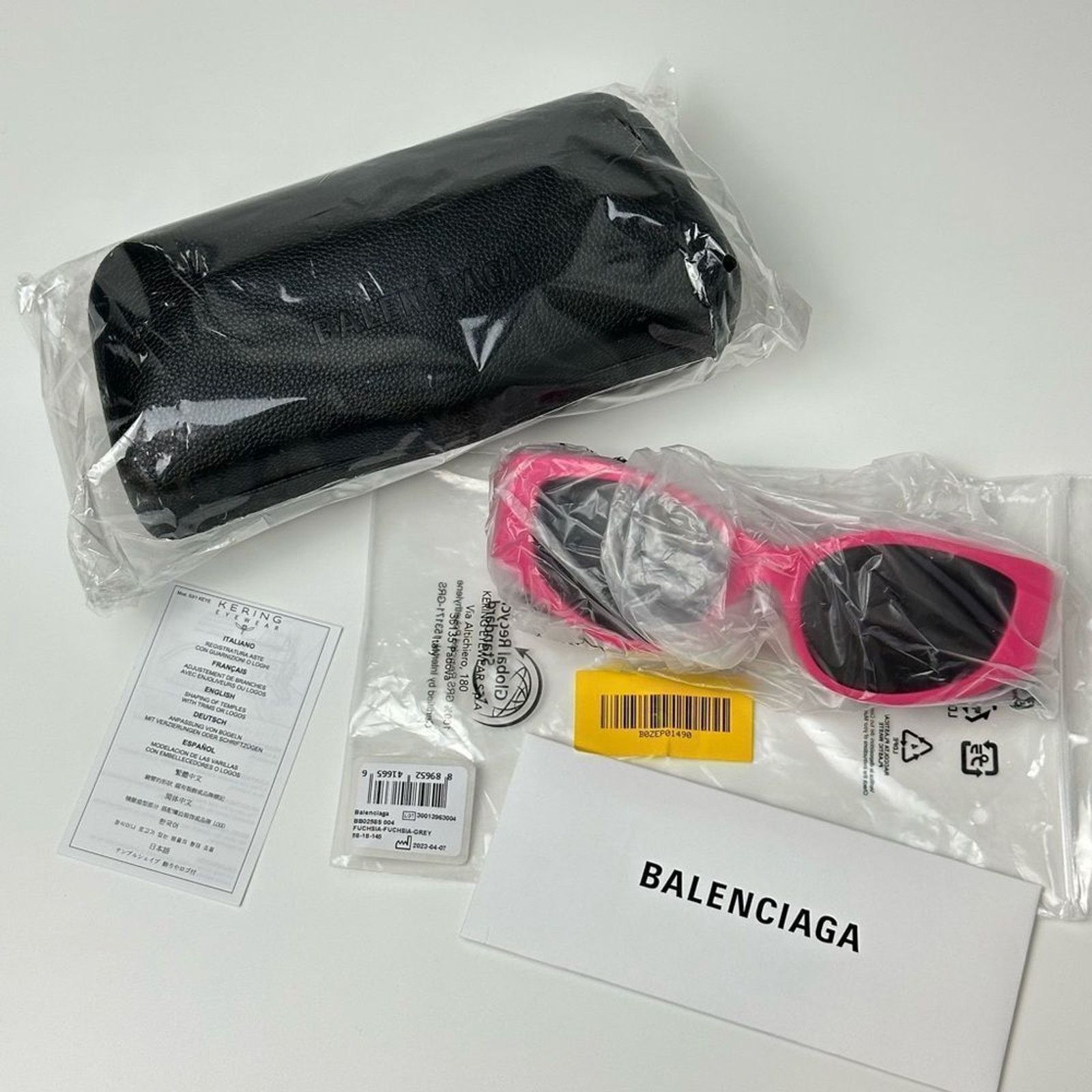 Balenciaga NEW BALENCIAGA BB0258S 004 Fuchsia Grey Women Sunglasses Size ONE SIZE - 9 Thumbnail