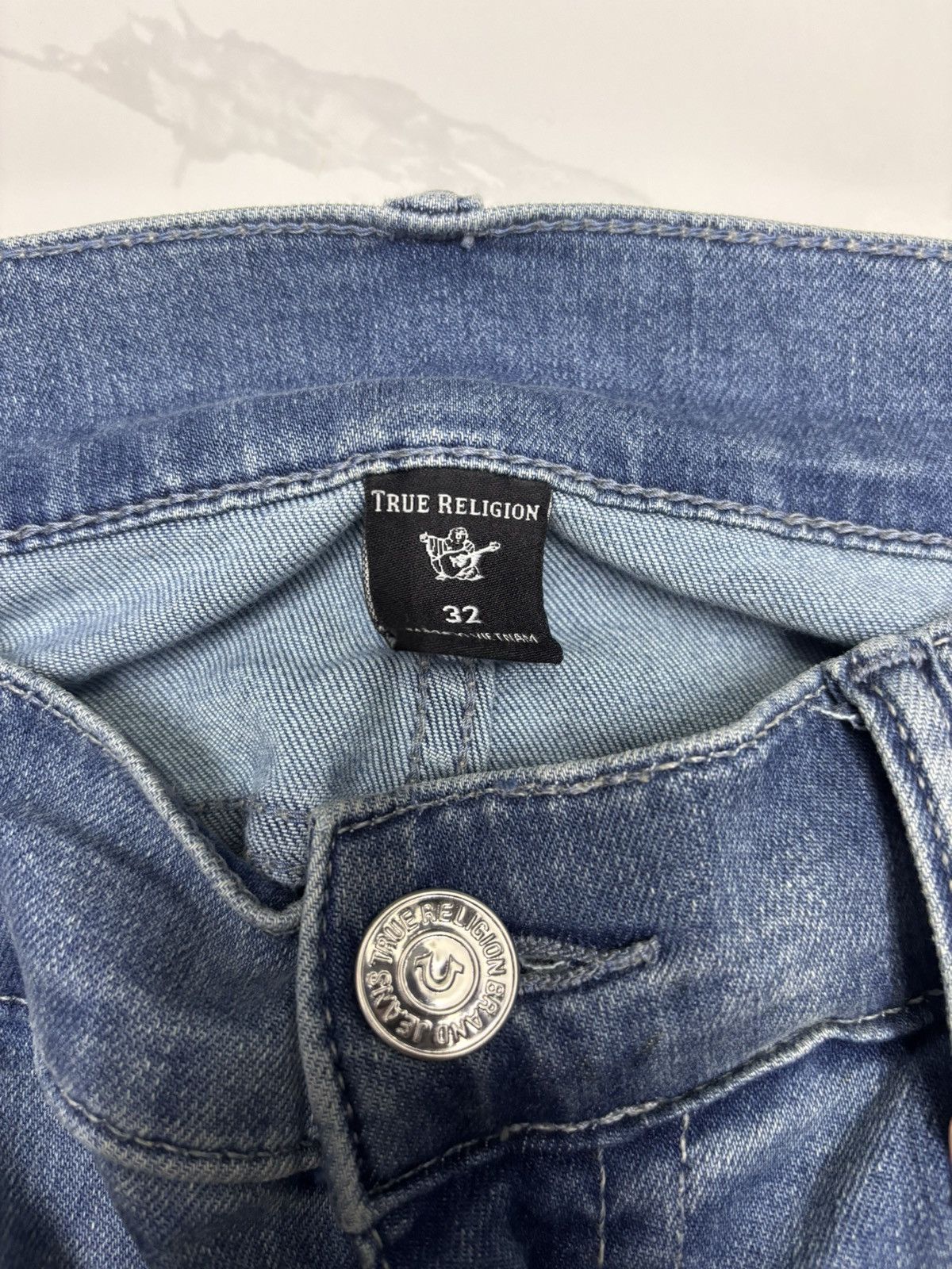 True Religion × Vintage TRUE RELIGION Relaxed Skinny Denim Pants Size US 32 / EU 48 - 9 Thumbnail