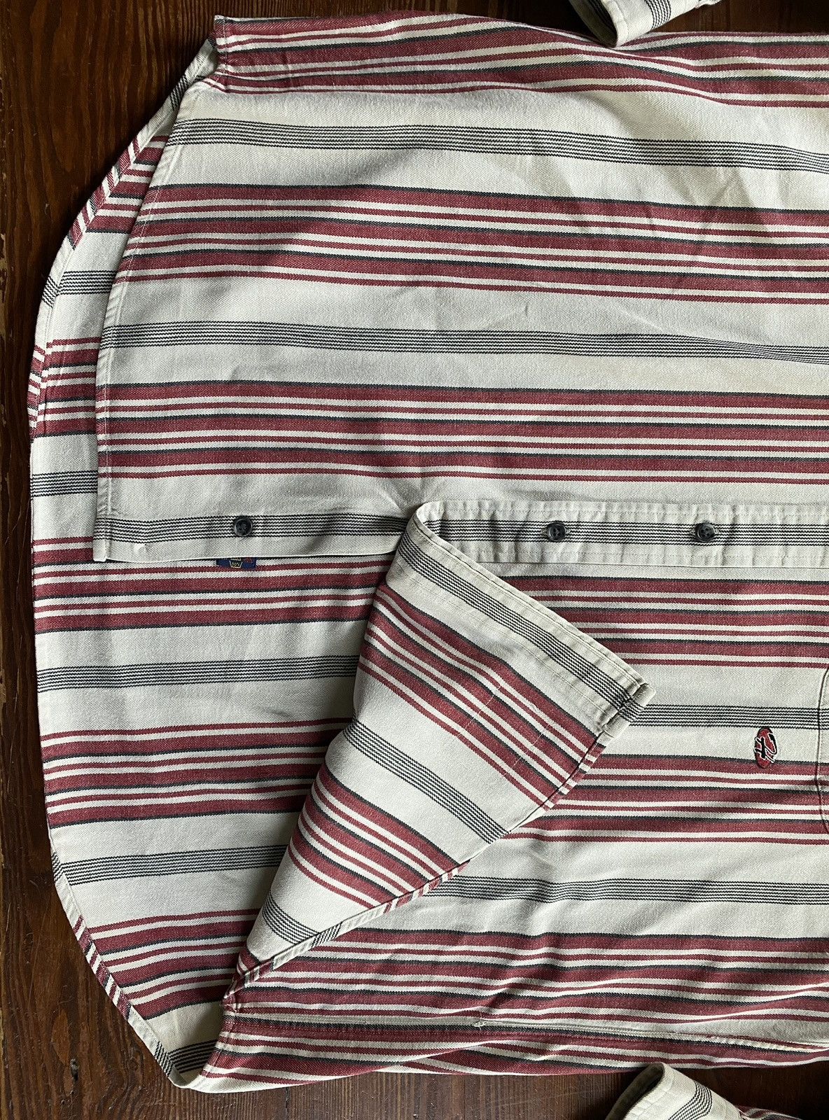 Tommy Hilfiger Vintage 90’s Tommy Hilfiger Motorcycle Standing Collar Shirt Size US XL / EU 56 / 4 - 7 Thumbnail