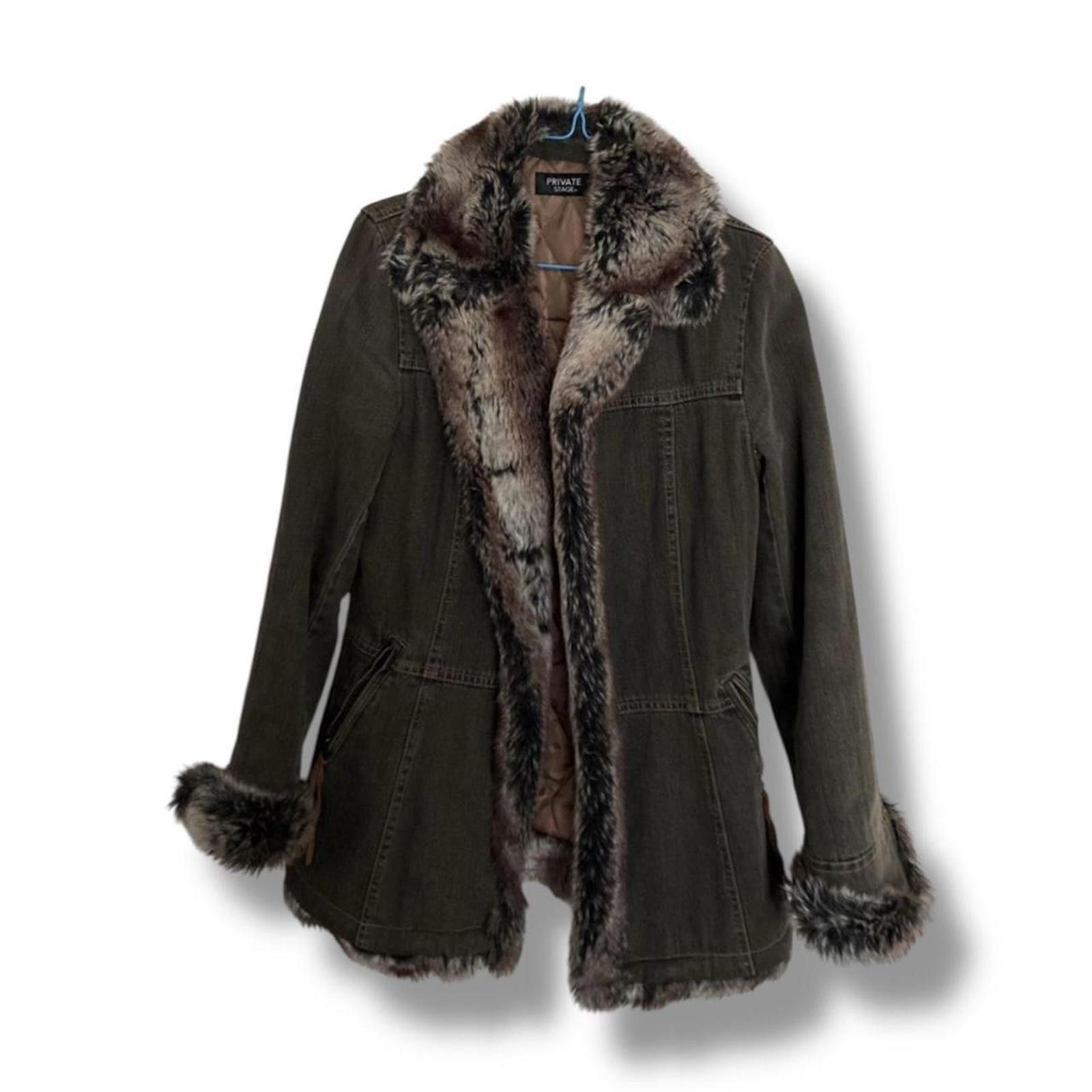 Other Faux fur and denim whimsy goth penny lane style jacket coat Size XS / US 0-2 / IT 36-38 - 1 Thumbnail