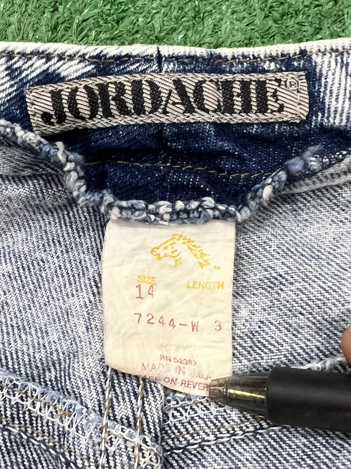 Vintage 90s Acid Wash Jeans Size 36" / US 14 / IT 50 - 3 Thumbnail