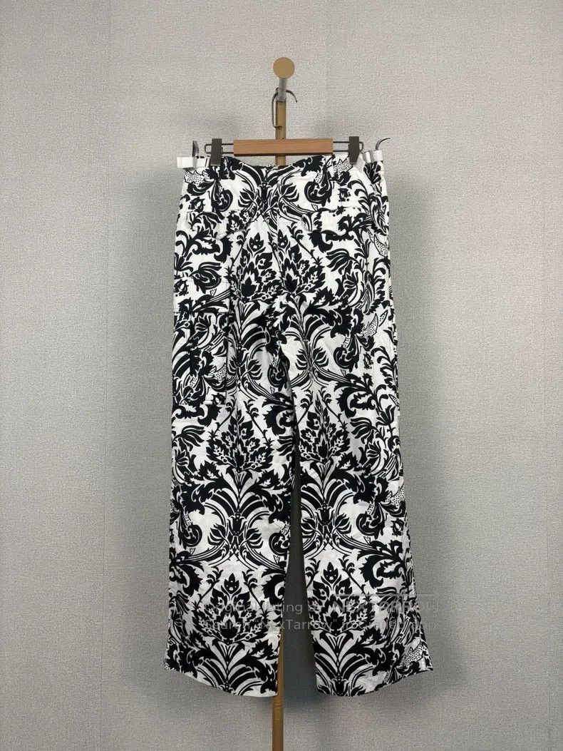Dior Dior Black and white printed trousers Size 25" / US 0 / IT 36 - 2 Thumbnail
