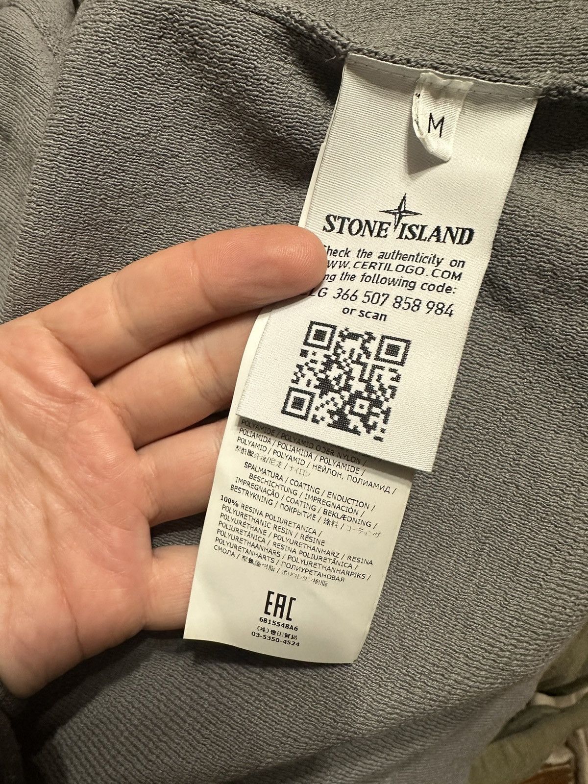 Stone Island Stone Island Zip Up Jacket Reflective Hood Patch Logo Grail Size US M / EU 48-50 / 2 - 5 Thumbnail