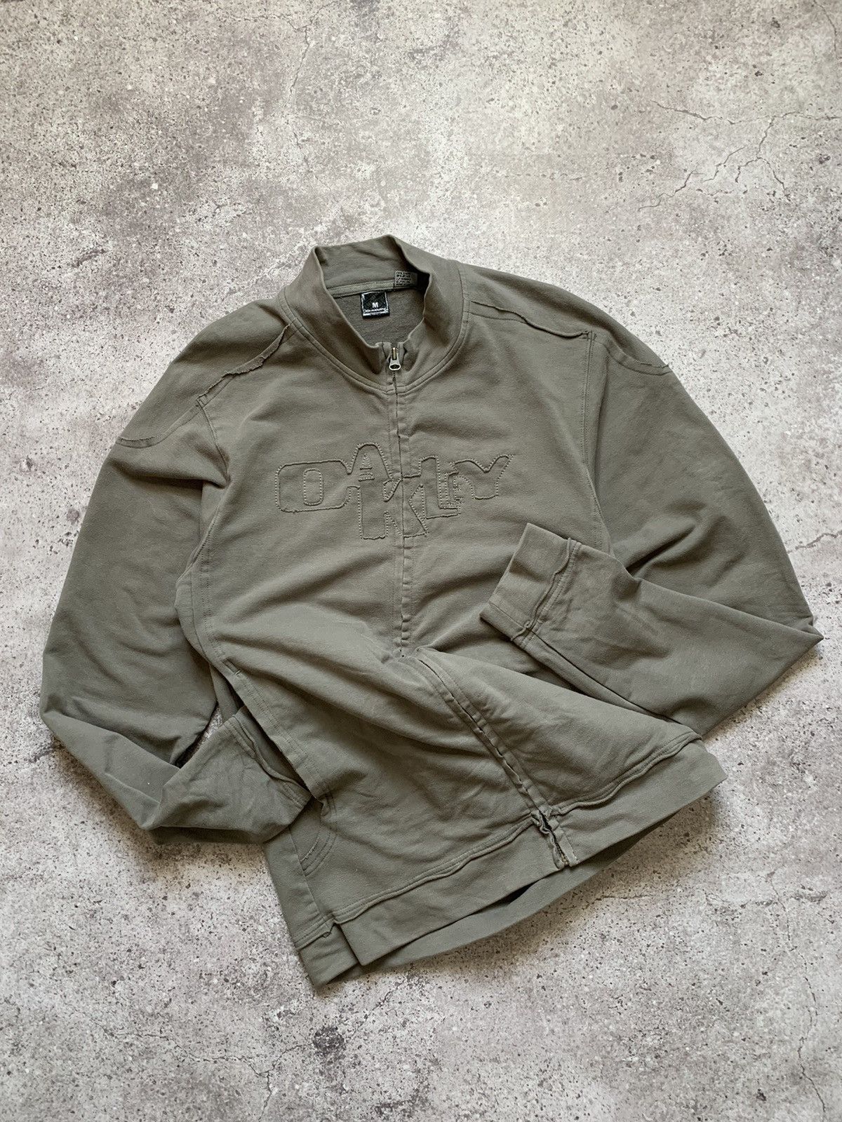 Vintage Oakley zip up big logo y2k style