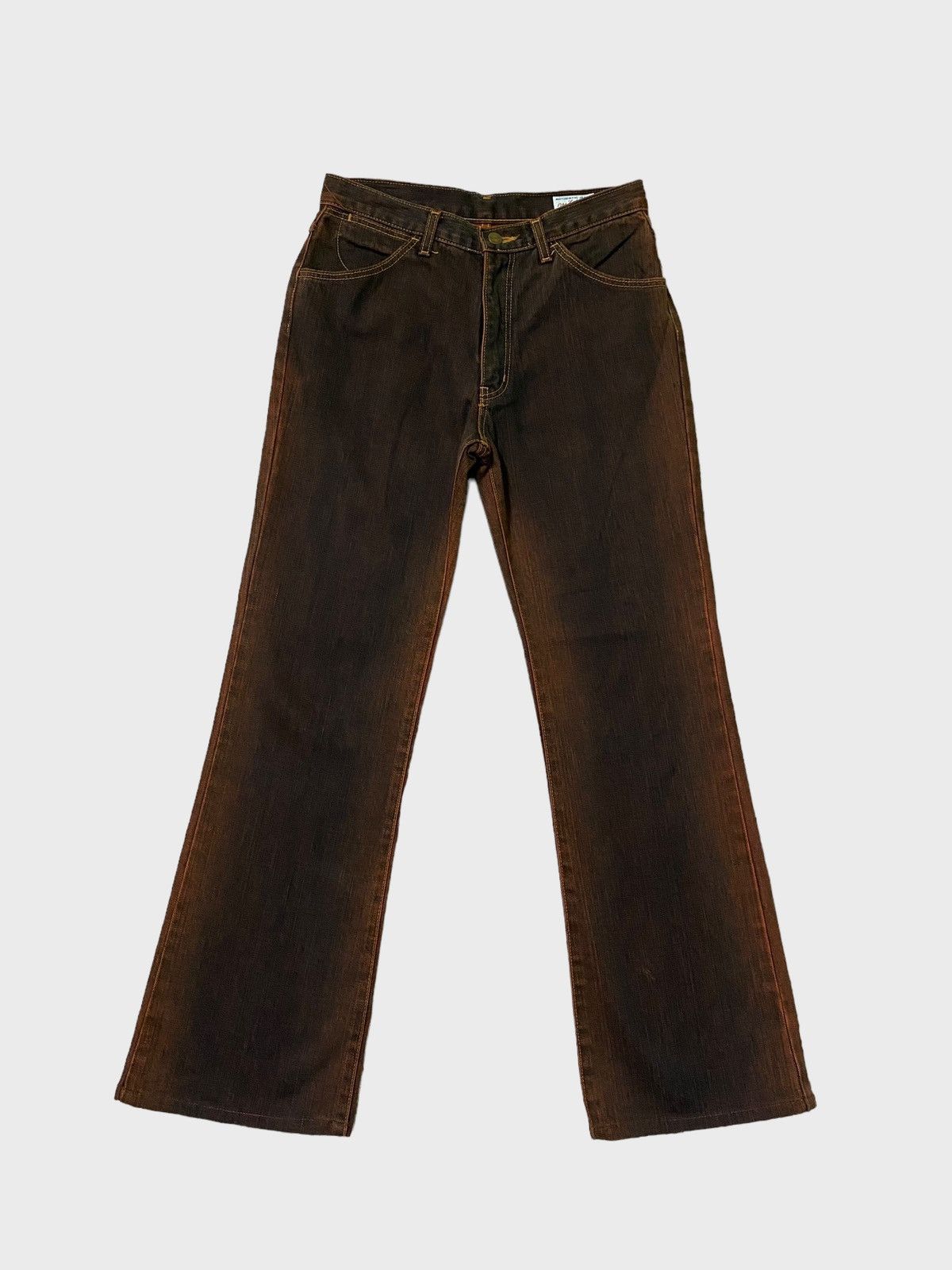 If Six Was Nine × Le Grande Bleu (L.G.B.) × Wrangler Flared Wrangler Black Red Two Tone Boot Cut Denim Size US 28 / EU 44 - 1 Thumbnail