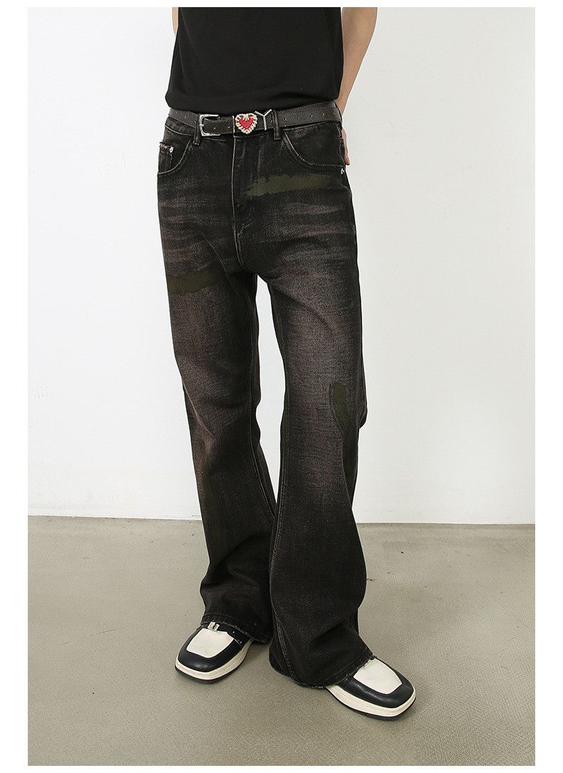 Japanese Brand × Jean Vintage wide-leg washed distressed loose flared jeans Size US 32 / EU 48 - 3 Thumbnail