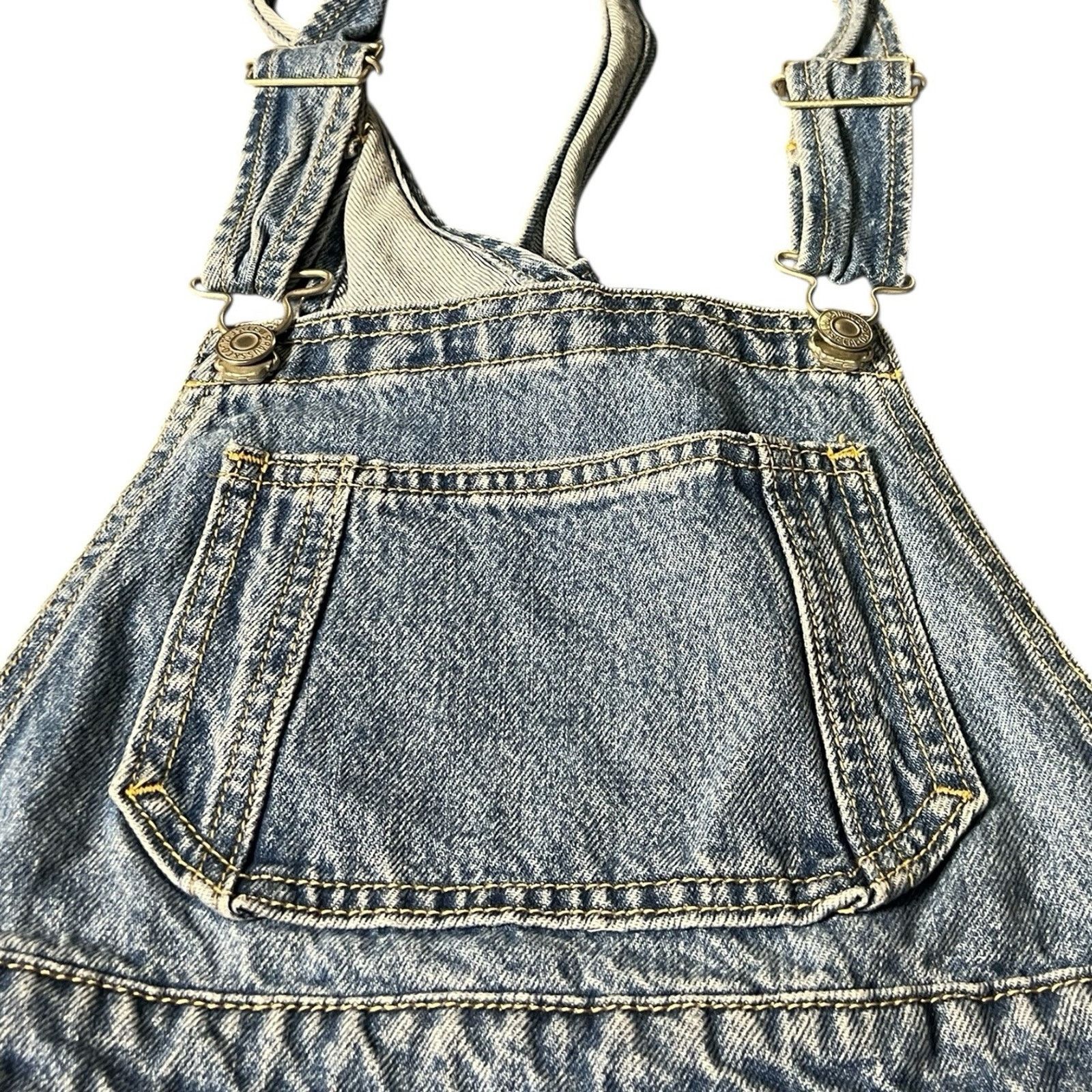 Levi's Levi’s Overalls 28W Premium Waterless Bib Jeans Womens Denim Size 28" / US 6 / IT 42 - 7 Thumbnail