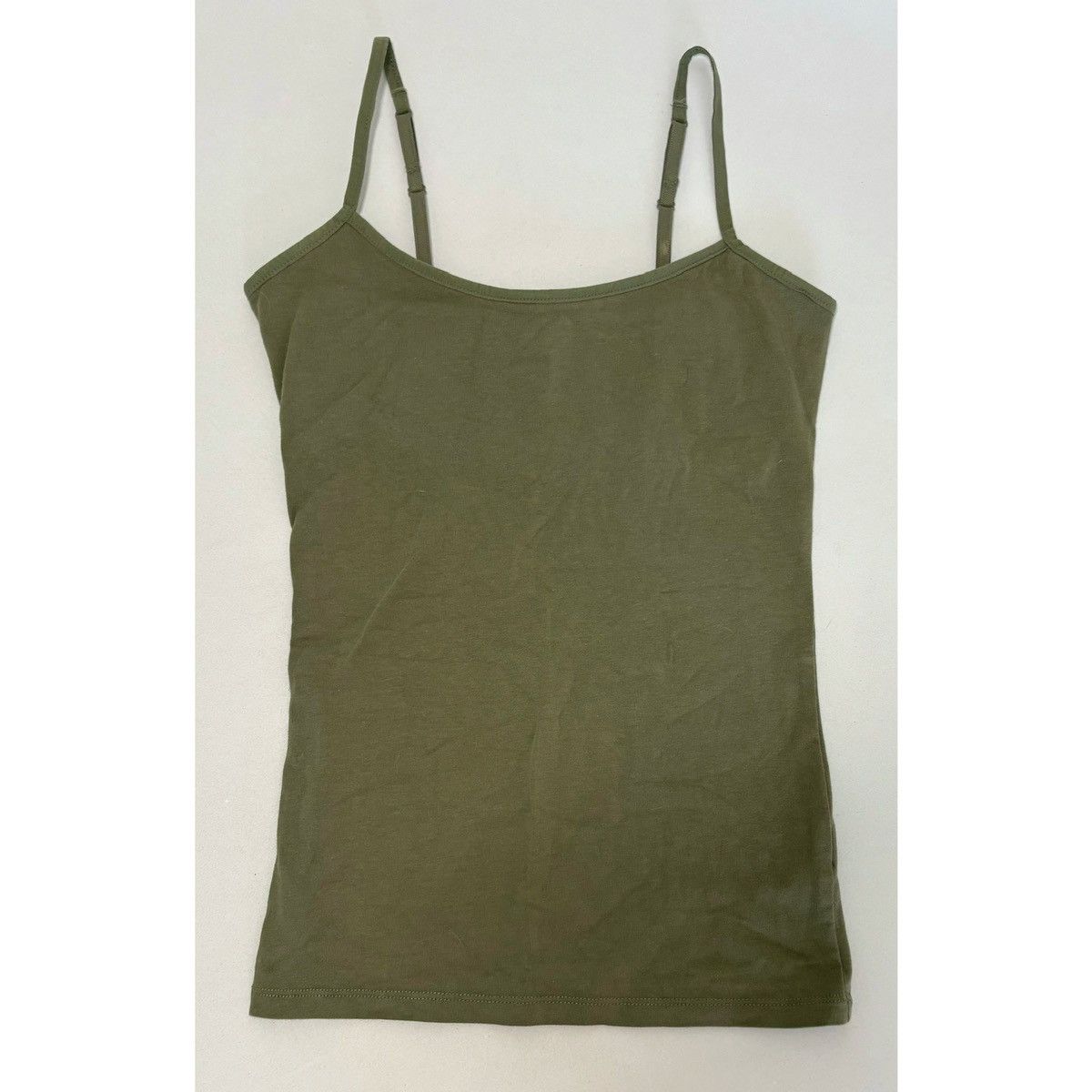Sonoma SO Olive Green Shelf-Bra Cami Camisole Tank Top Shirt XS ✨ Size XS / US 0-2 / IT 36-38 - 1 Thumbnail