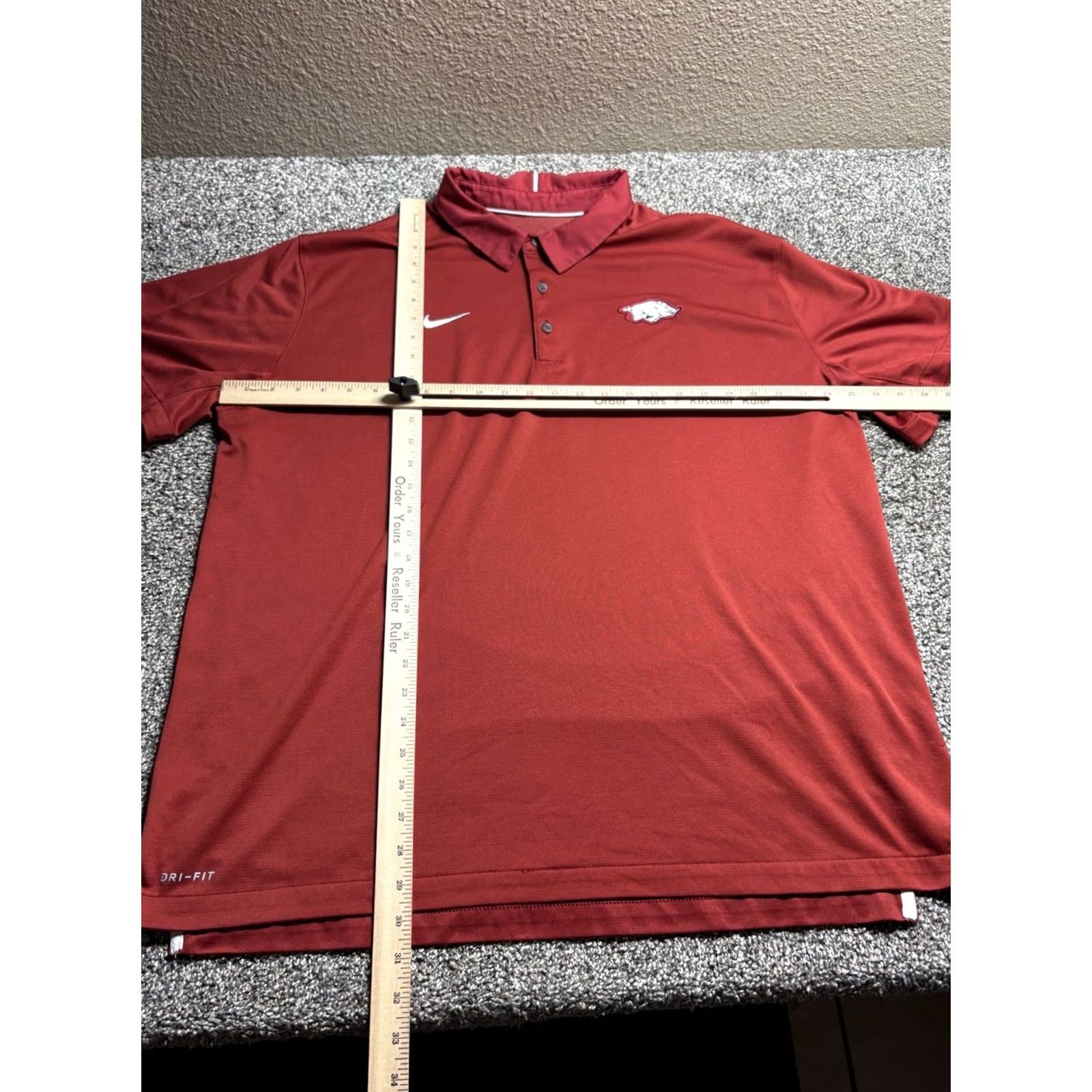 Nike Arkansas Razorbacks Nike Logo Polo Shirt XXL Red Short Sleeve Size US XXL / EU 58 / 5 - 5 Thumbnail