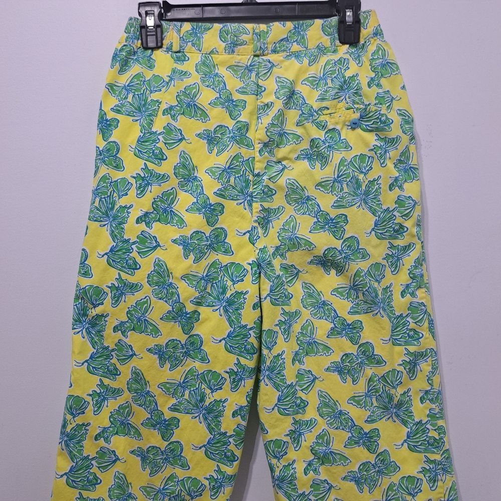 Lilly Pulitzer Vintage Lilly Pulitzer Butterfly Print Cotton High Waist Y2K Size 30" / US 8 / IT 44 - 10 Thumbnail