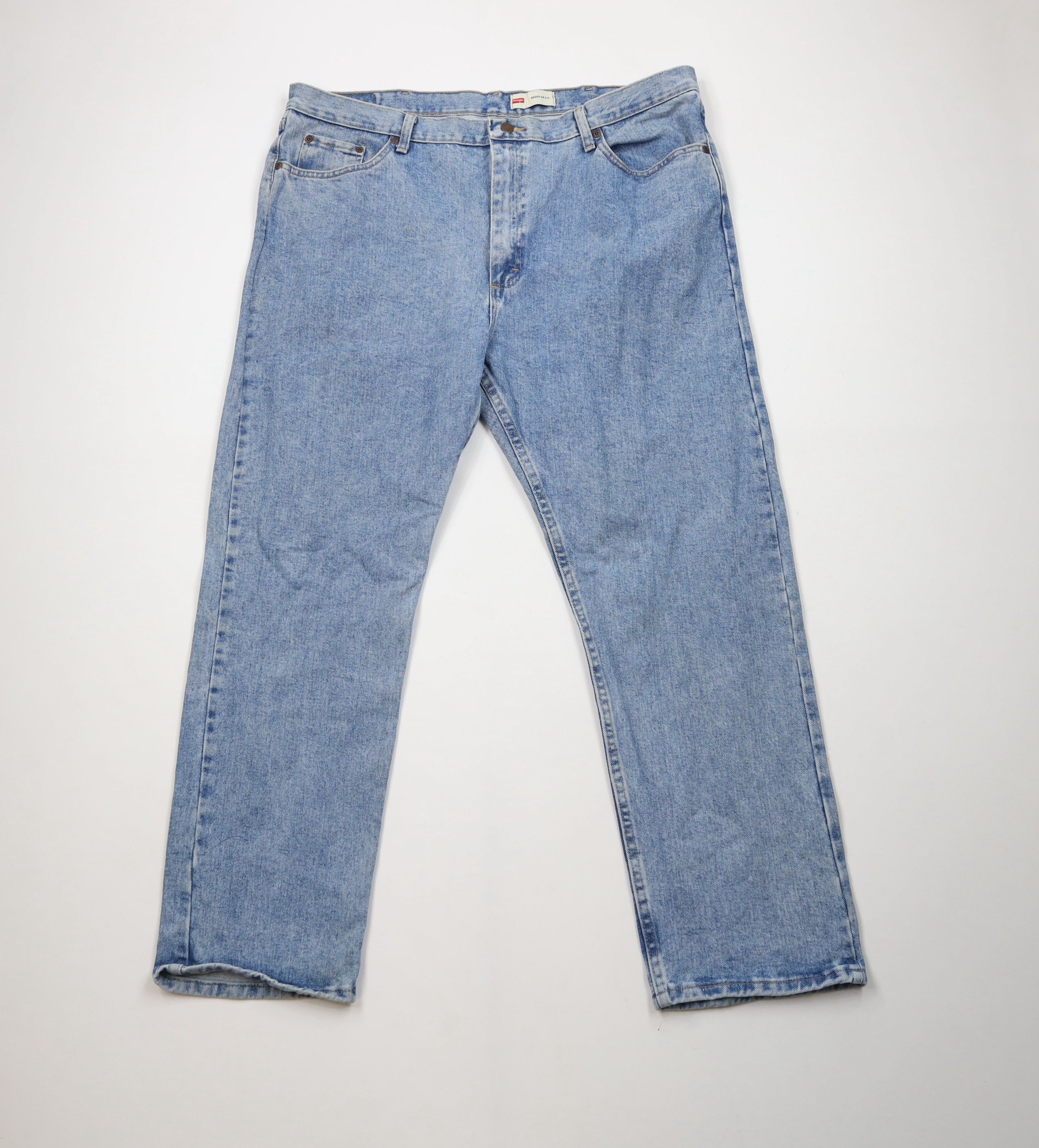 Vintage × Wrangler Vintage Wrangler Regular Wide Leg Denim Jeans Blue Cotton Size US 42 / EU 58 - 1 Thumbnail