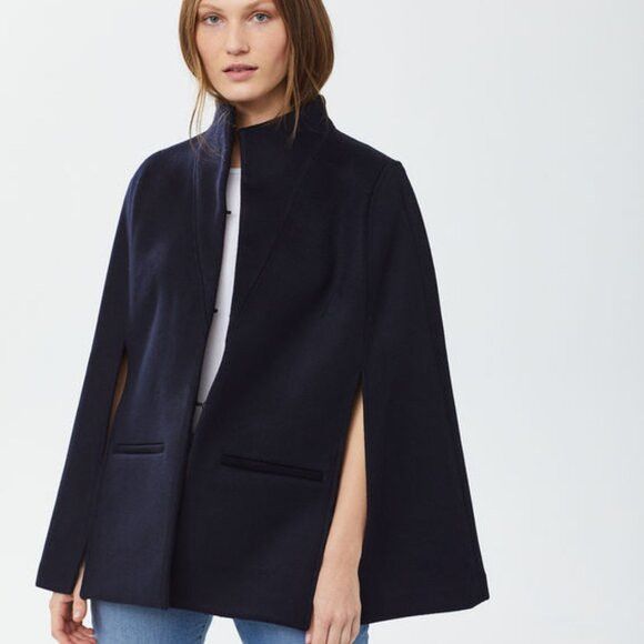 Club Monaco Club Monaco Wool-Cashmere Blend Cape Coat Size M / US 6-8 / IT 42-44 - 5 Thumbnail