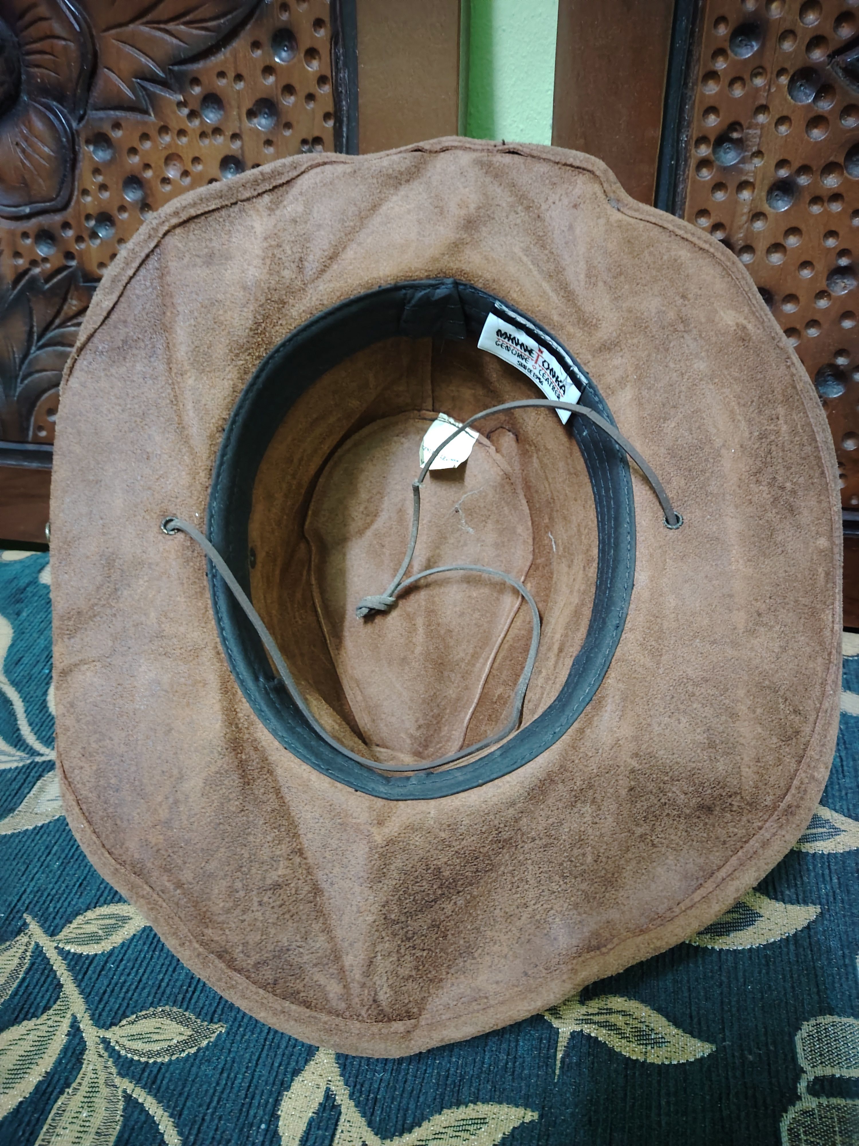 Minnetonka Vintage Minnetonka Genuine Leather Bucket Hat Size ONE SIZE - 9 Thumbnail