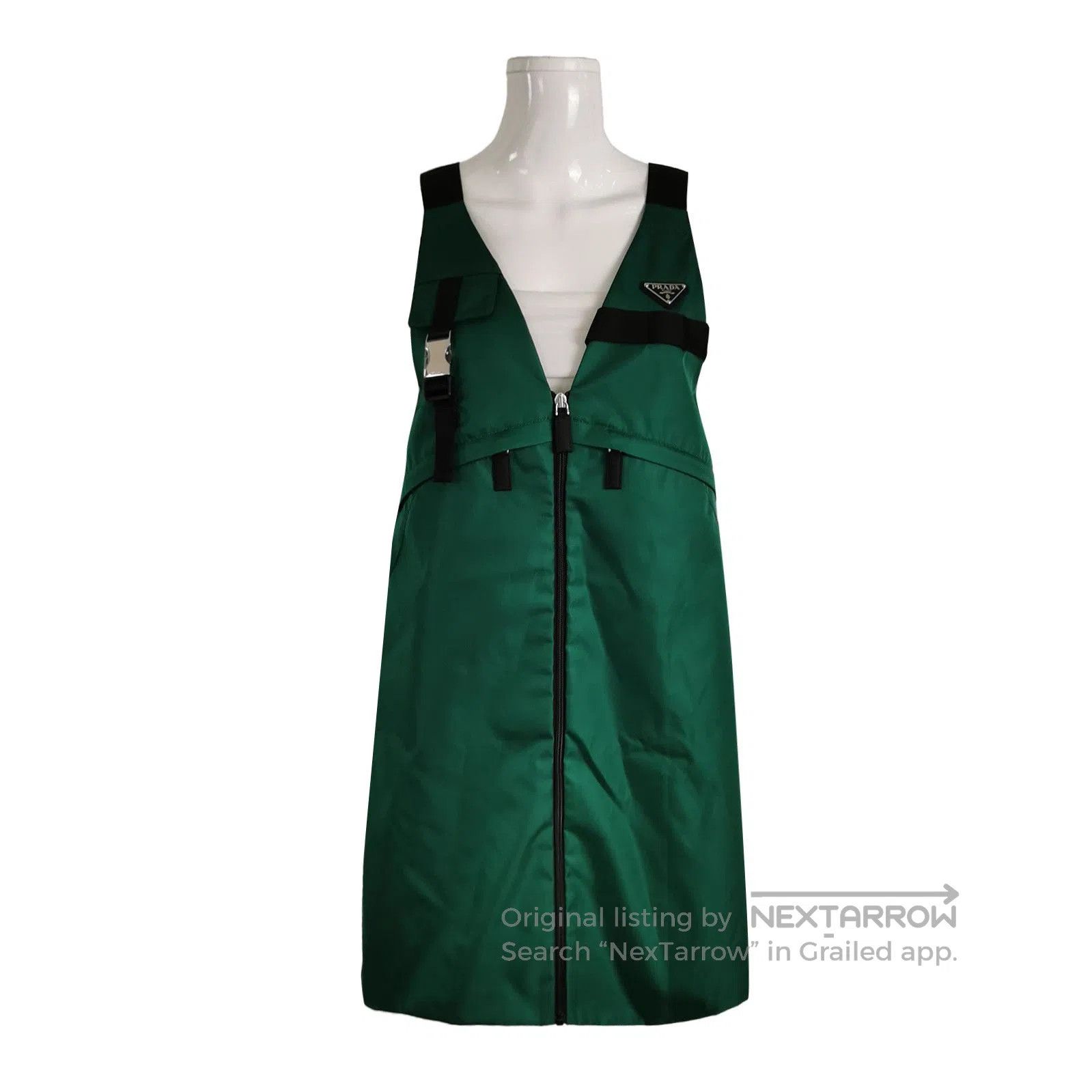 Prada Color-block Triangle Logo Dress .