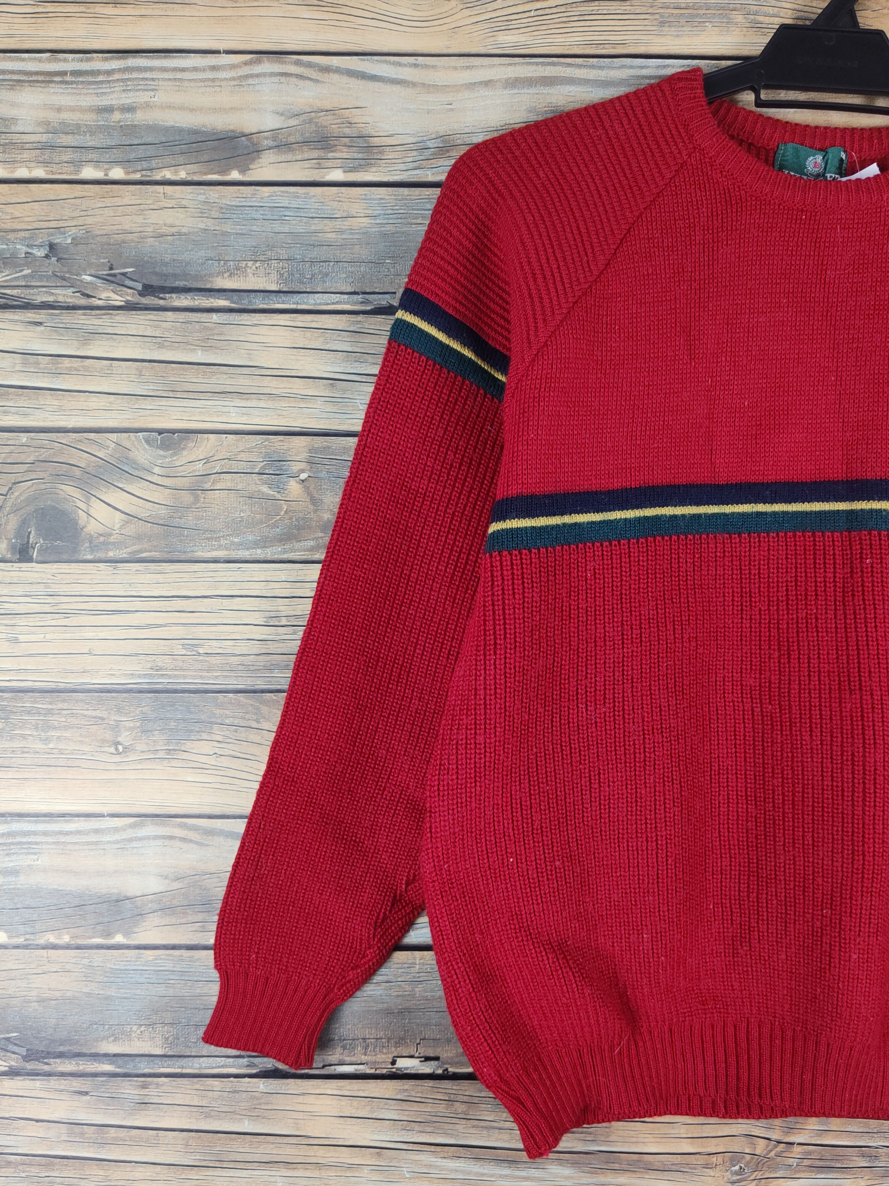 Homespun Knitwear × Japanese Brand × Vintage Ivyger Red Knitwear vintage Sweatshirts #W1510 Size S / US 4 / IT 40 - 3 Thumbnail