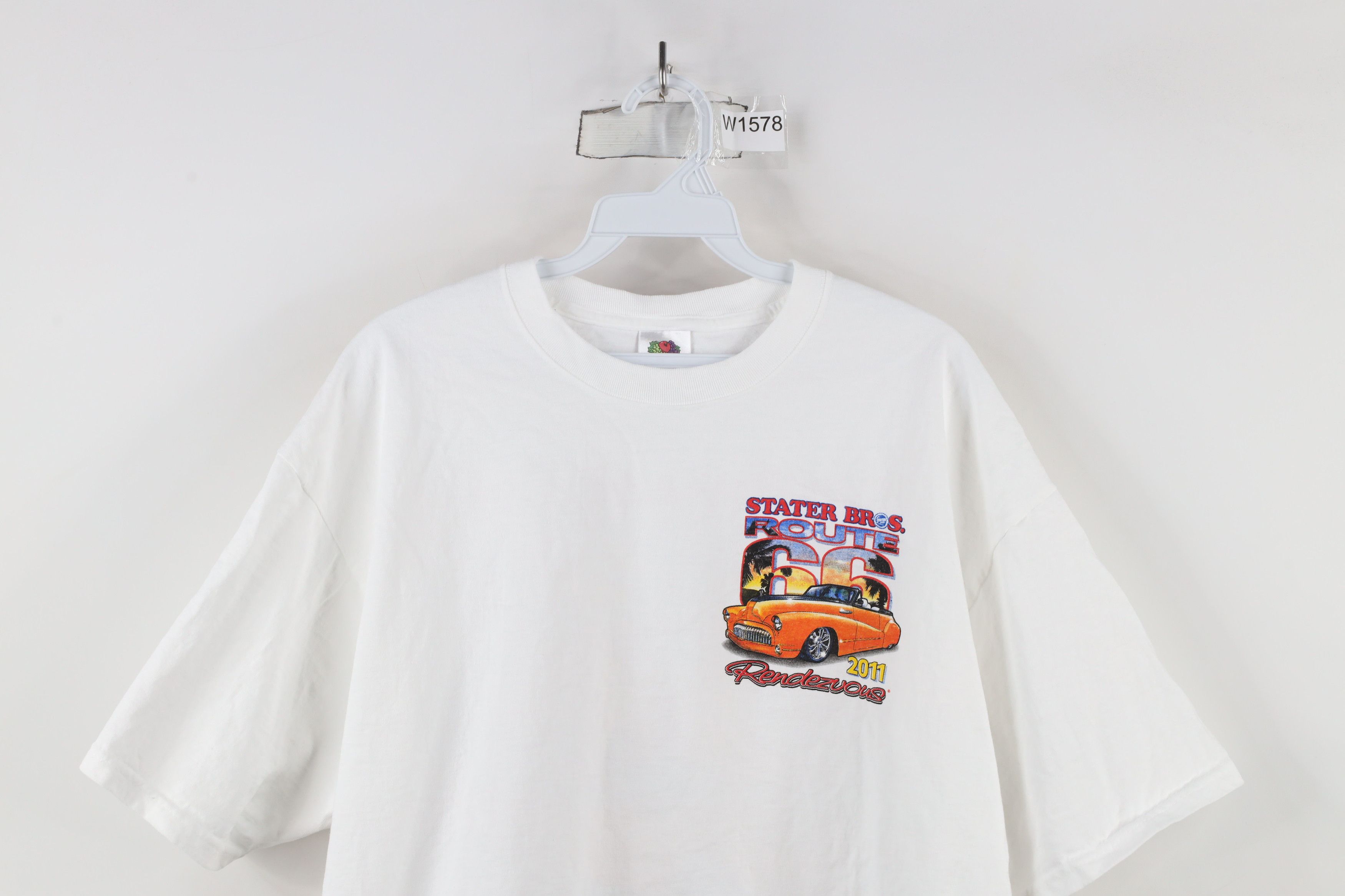 Vintage Vintage Y2K 66 Stater Bros Rendezvous 2011 Car T-Shirt White Size US XL / EU 56 / 4 - 2 Thumbnail