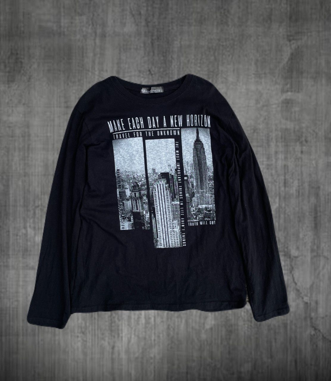 If Six Was Nine 2000s Japanese archive Vkei Poem Graphic Long Sleeve Tee Y2K Size US S / EU 44-46 / 1 - 1 Thumbnail