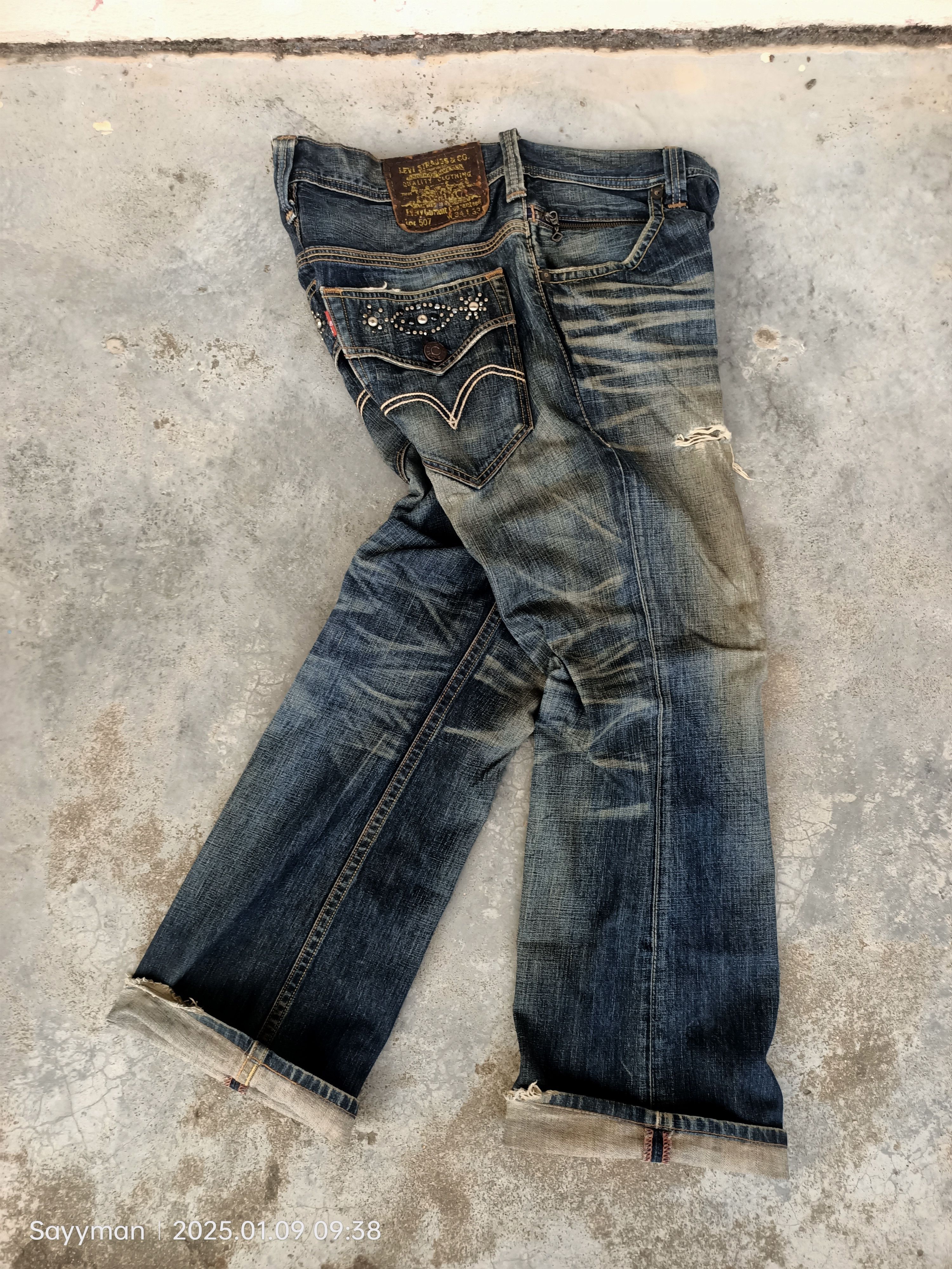 Japanese Brand × Levi's × Vintage Vintage 90s Levis 507 Vintage Y2K Boot Cut Retro Denim Pants Size US 32 / EU 48 - 3 Thumbnail