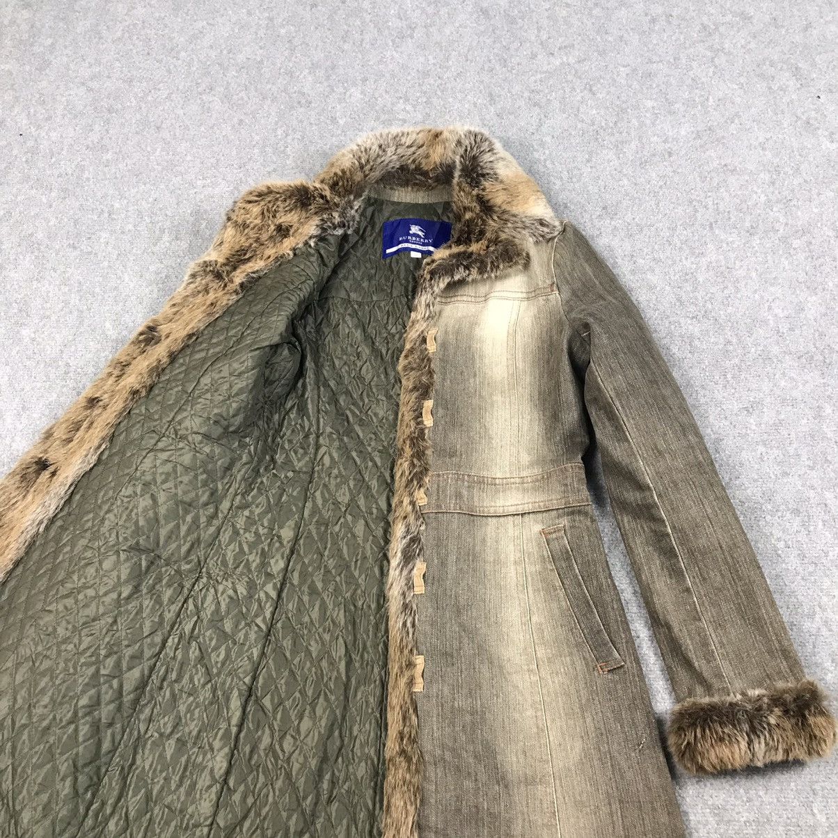 Burberry BURBERRY DENIM FUR STYLE LONG JACKET Size XS / US 0-2 / IT 36-38 - 8 Thumbnail