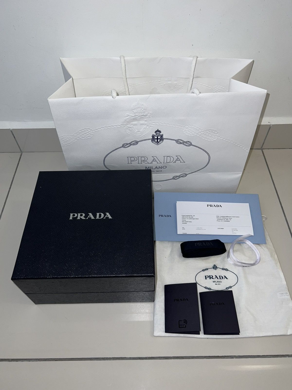 Prada Prada Continuation Headband White (SS24) Size ONE SIZE - 7 Thumbnail