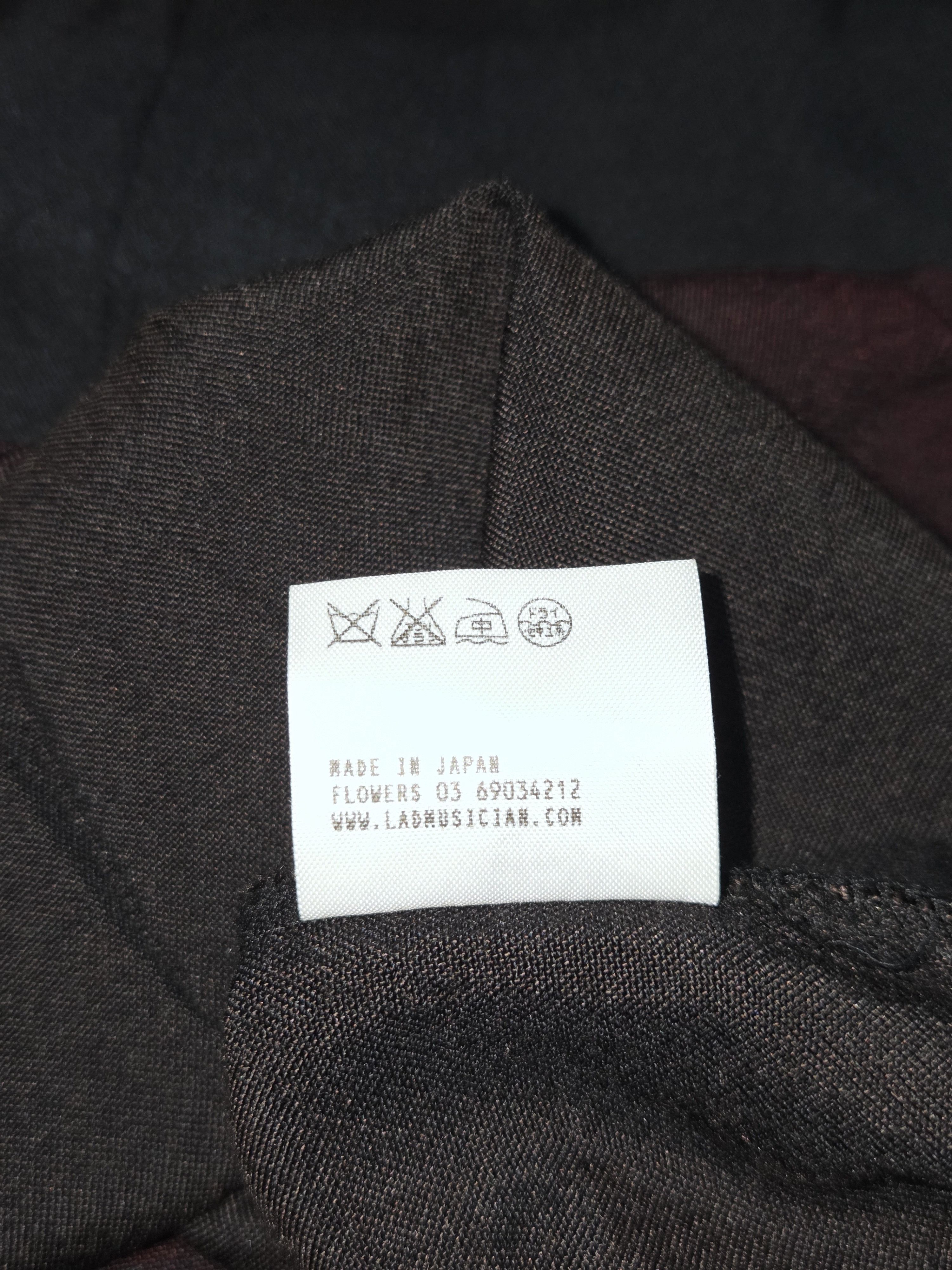 Lad Musician LAD MUSICIAN SS2014 Rayon Fly Front Middle Long Sleeve Shirt Size US M / EU 48-50 / 2 - 7 Thumbnail