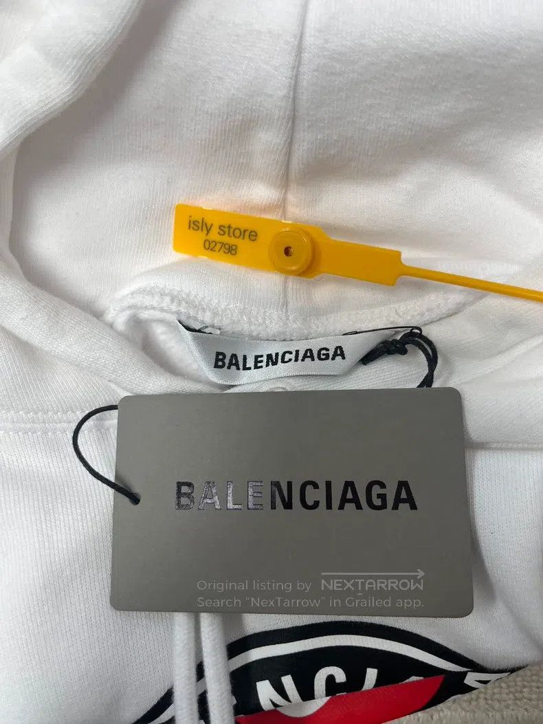 Balenciaga Balenciaga Letter Logo Printed Hooded Long Sleeve Sweatshi Size US L / EU 52-54 / 3 - 4 Thumbnail