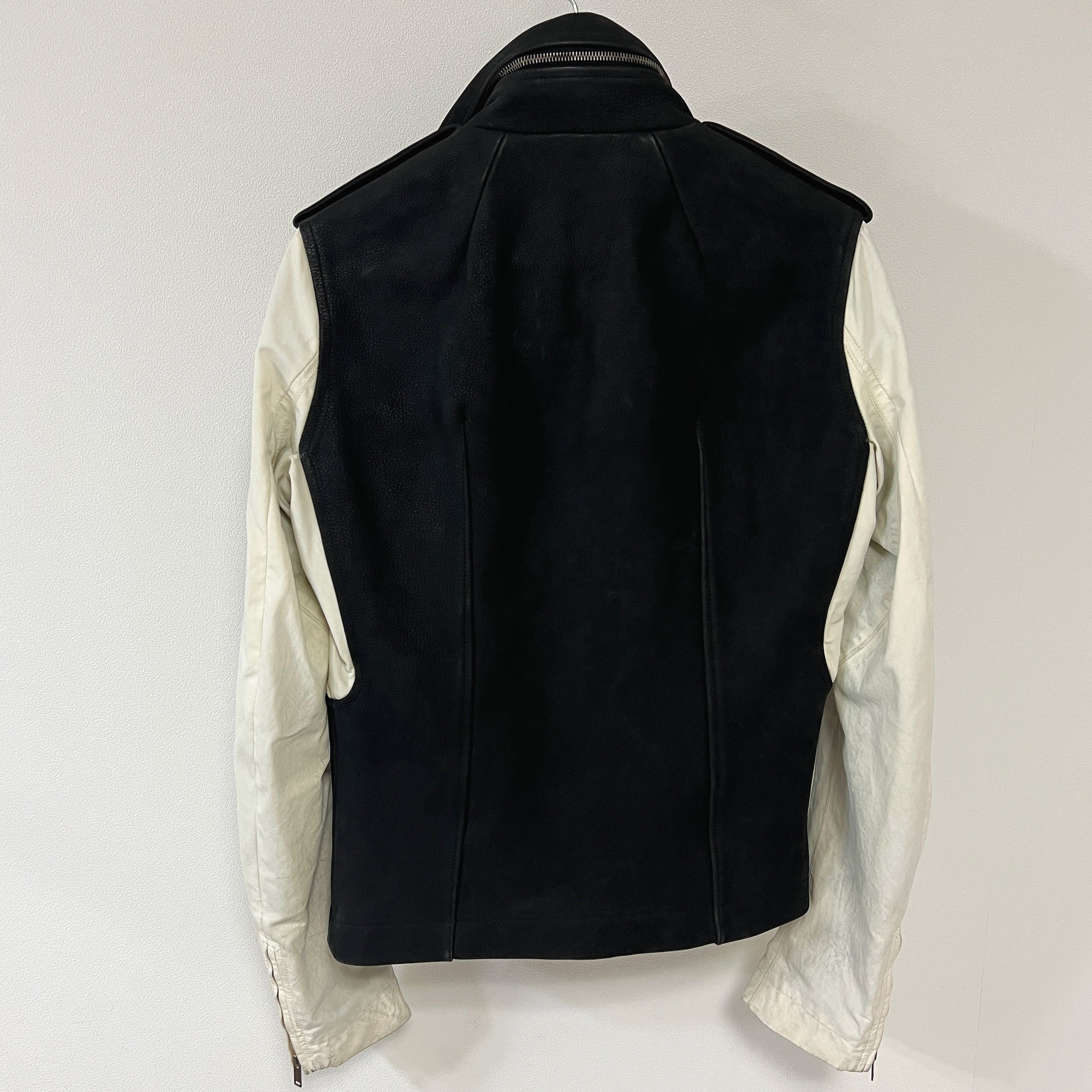 Rick Owens Rick Owens 13FW "PLINTH" Stooges Biker Secret Hood Jacket Size US S / EU 44-46 / 1 - 2 Thumbnail