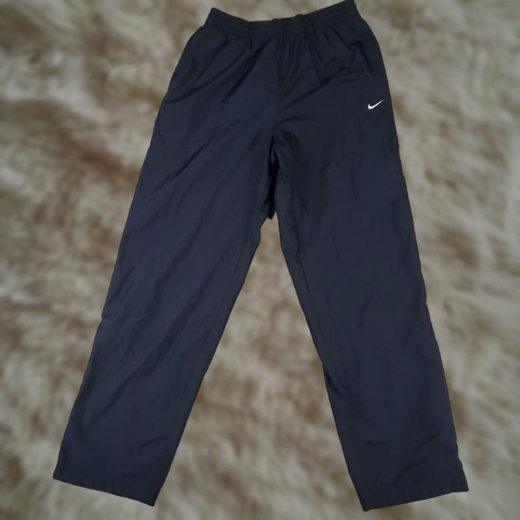 Adidas Adidas Pants Mens M Navy Blue White Ankle Zip Windbreaker Track Joggers Size US 31 - 1 Thumbnail