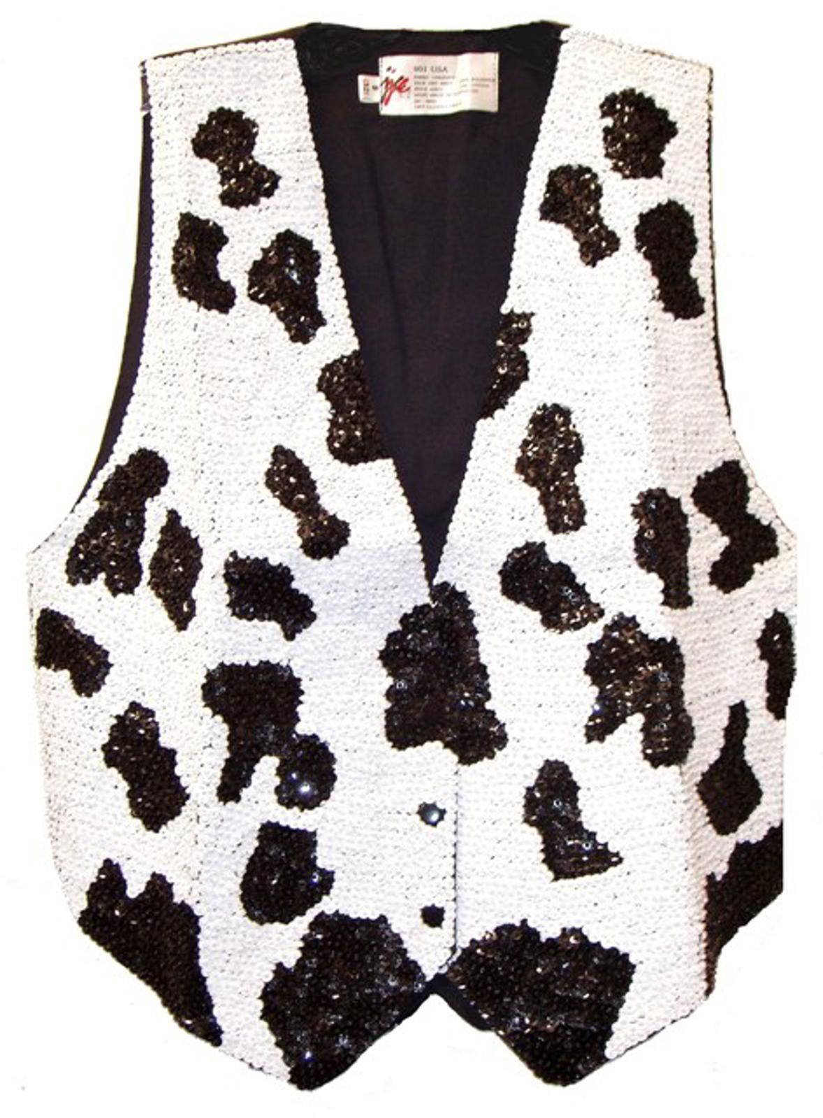 Designer Sequin Vest Dalmatian for Kids Size ONE SIZE - 1 Preview
