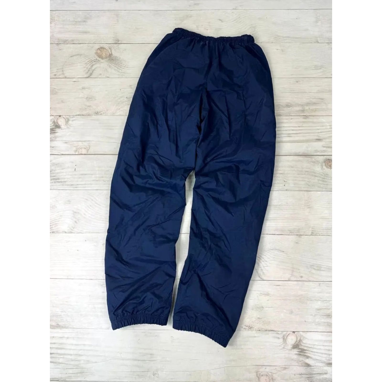 Nike VINTAGE Nike Track Pants Men S Blue Nylon Drill 00s Swoosh Nylon Drill 90s 00s Nike Track Pants Mens Blue S Size US 29 - 6 Thumbnail