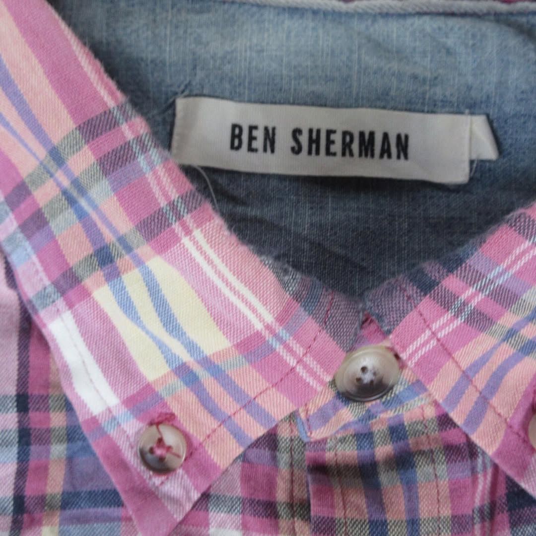 Ben Sherman × Other UK × Vintage Ben Sherman Sweet Velvet Pink Candies Tartan windows pane sh Size US M / EU 48-50 / 2 - 7 Thumbnail