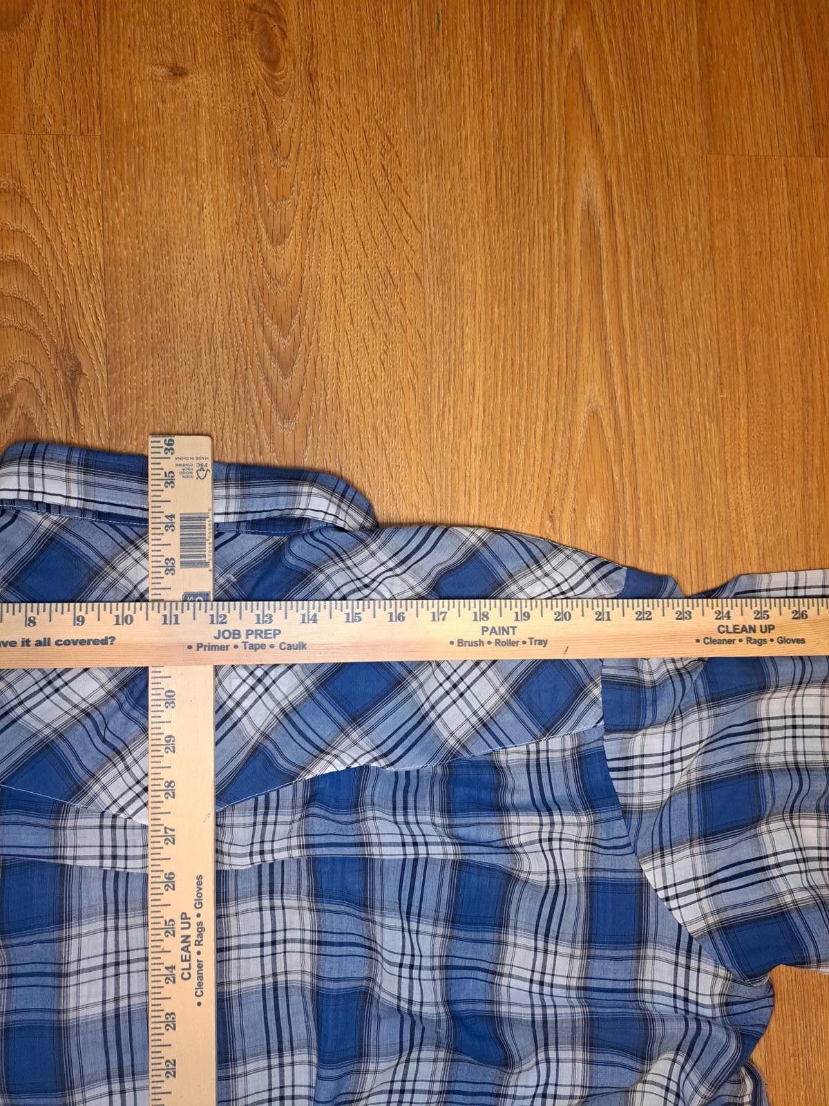 Other Ely Cattleman Pearl Snap Shirt Mens XXL Plaid Blue White Size US XXL / EU 58 / 5 - 6 Thumbnail