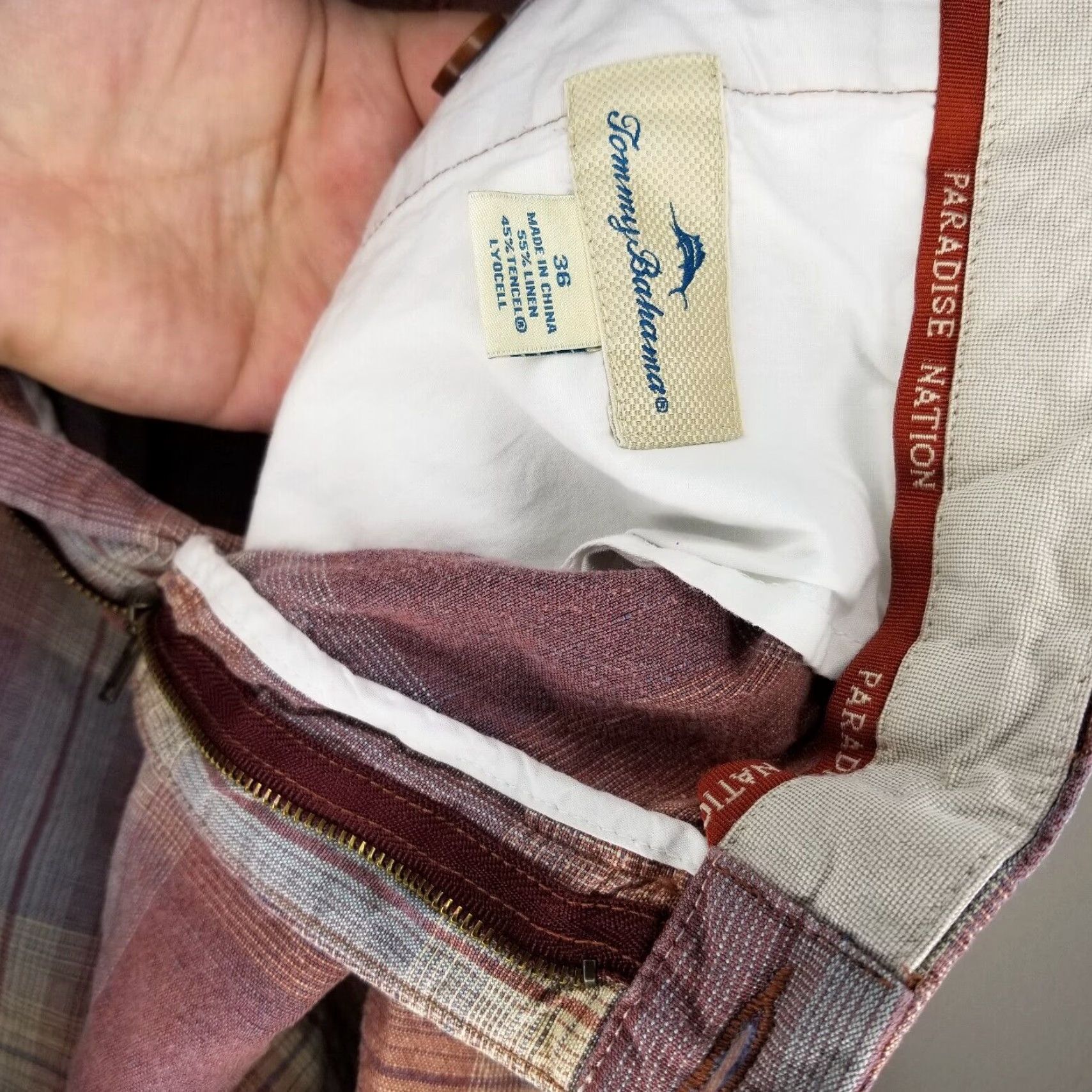 Tommy Bahama TOMMY BAHAMA Men's Bermuda Shorts Red Plaid Size 36 Paradise Nation Size US 36 / EU 52 - 4 Thumbnail